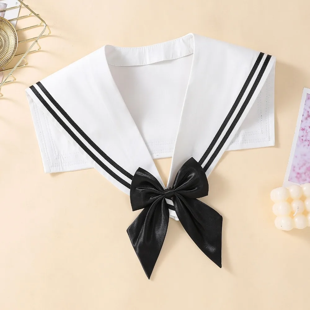 Elegant Cape Striped Sailor Fake Collar Black Cloak Blouse False Collars Korean Style Academy Style Collar Shawl Lolita
Elegant Cape Striped Sailor Fake Collar Black Cloak Blouse False Collars Korean Style Academy Style Collar Shawl Lolita