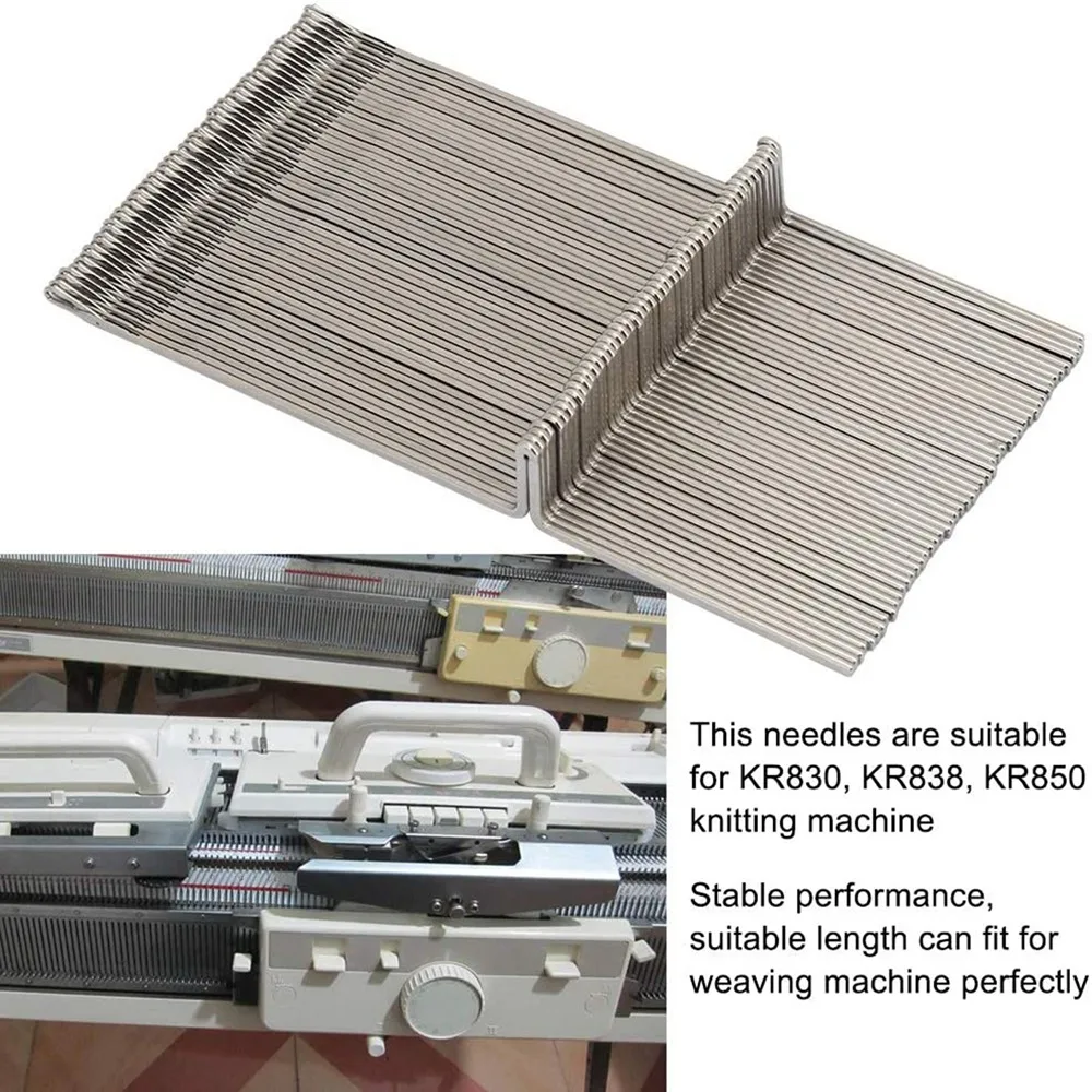 A17Z 50Pcs Steel Knitting Machine Needle Set, Suitable for KR830 KR840 KR850 KR890
A17Z 50Pcs Steel Knitting Machine Needle Set, Suitable for KR830 KR840 KR850 KR890