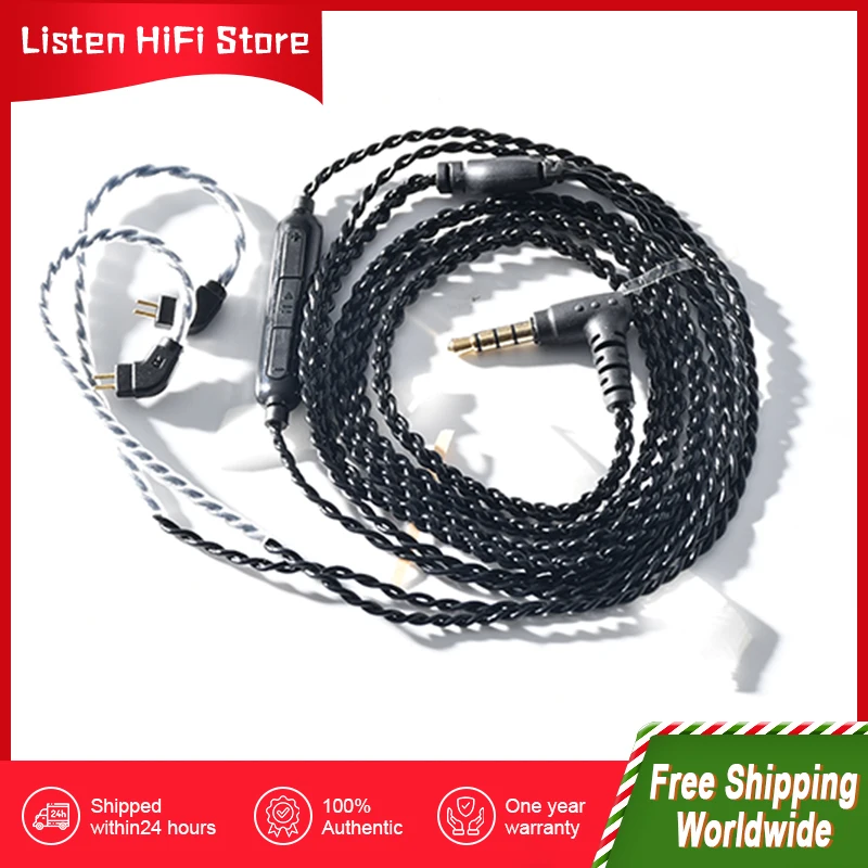 Kinera Celest Jimo 3.5mm Core Silver Plated Earphone Upgrade Cable Wire 2Pin 0.78mm Plug Headphone Cable Mic IEM Volume Button
Kinera Celest Jimo 3.5mm Core Silver Plated Earphone Upgrade Cable Wire 2Pin 0.78mm Plug Headphone Cable Mic IEM Volume Button