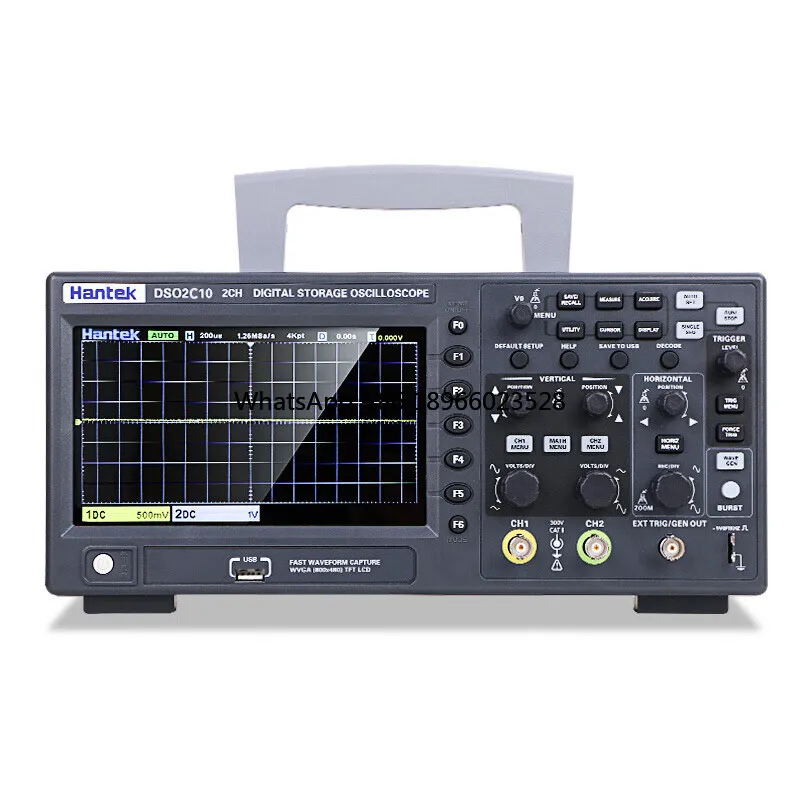 Hantek Bandwidth 110MHz Dual Channel Oscilloscope, 1GSa/s Sampling Rate, DSO2C10+ Oscilloscope
Hantek Bandwidth 110MHz Dual Channel Oscilloscope, 1GSa/s Sampling Rate, DSO2C10+ Oscilloscope