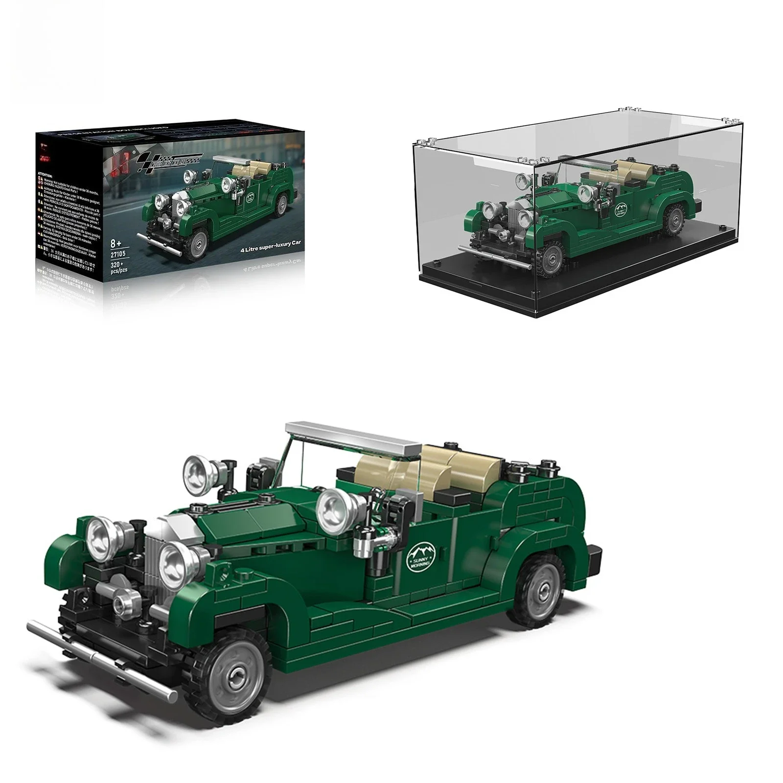 Retro Cars 27105 Model Building Blocks Set With Clear Box Boys 320pcs Assembly Cars Collectible Vehicle MOC Bricks Toys Gifts
Retro Cars 27105 Model Building Blocks Set With Clear Box Boys 320pcs Assembly Cars Collectible Vehicle MOC Bricks Toys Gifts