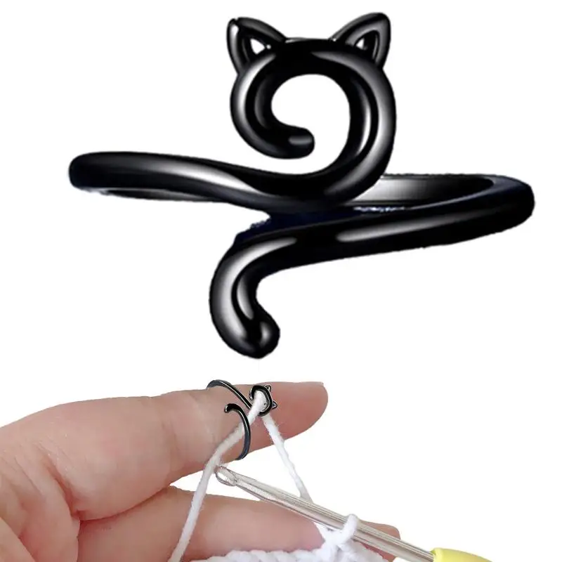 Adjustable Knitting Crochet Loop Ring Knittied Yarn Guide Finger Faster Holder for Crochet Thimble Thread Ring Sewing Tools
Adjustable Knitting Crochet Loop Ring Knittied Yarn Guide Finger Faster Holder for Crochet Thimble Thread Ring Sewing Tools