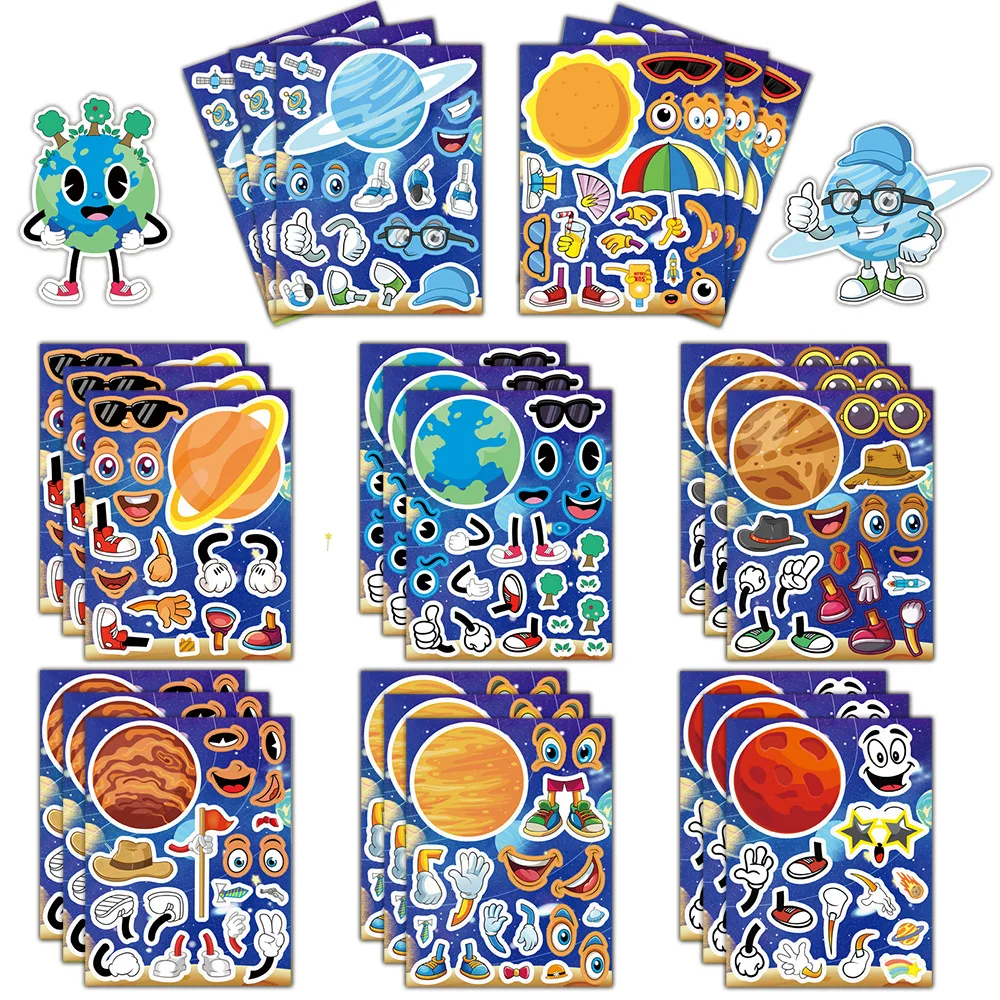 8pcs Planet Characters Cute Cartoon Puzzle Stickers Waterproof Decals Stickers For Notebook Phone Laptop Diy Stickers Toys Gift
8pcs Planet Characters Cute Cartoon Puzzle Stickers Waterproof Decals Stickers For Notebook Phone Laptop Diy Stickers Toys Gift