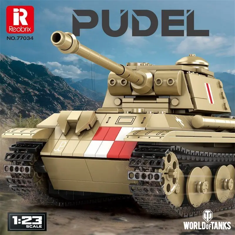 Zhenzhu Reobrix 77034 pudel tank building block model educational assembly desktop decoration toy
Zhenzhu Reobrix 77034 pudel tank building block model educational assembly desktop decoration toy