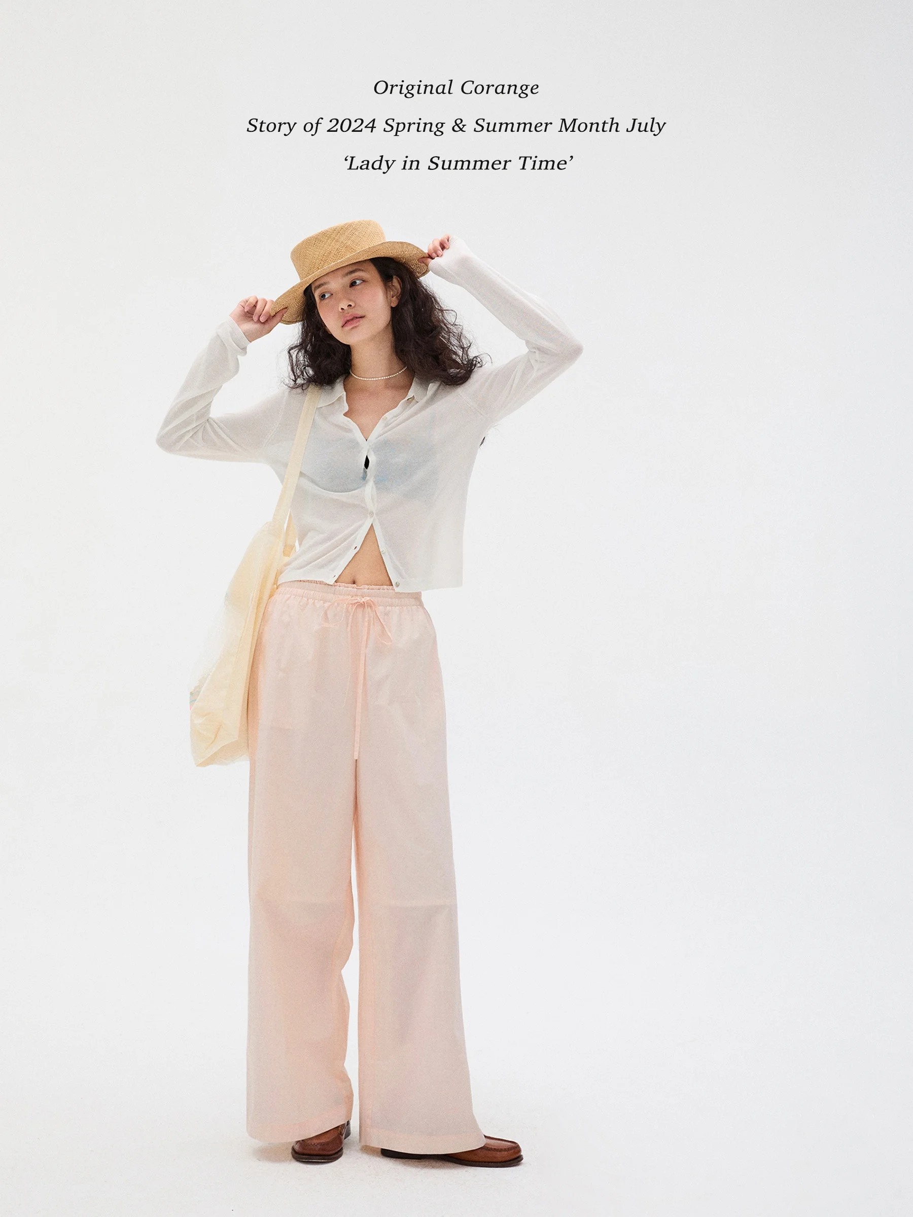 Corange 'Marvelous Summer' Easy Comfortable Elastic Waist Pants Mint Green Casual Straight Leg Trousers for Women Summer 2024
Corange 'Marvelous Summer' Easy Comfortable Elastic Waist Pants Mint Green Casual Straight Leg Trousers for Women Summer 2024
