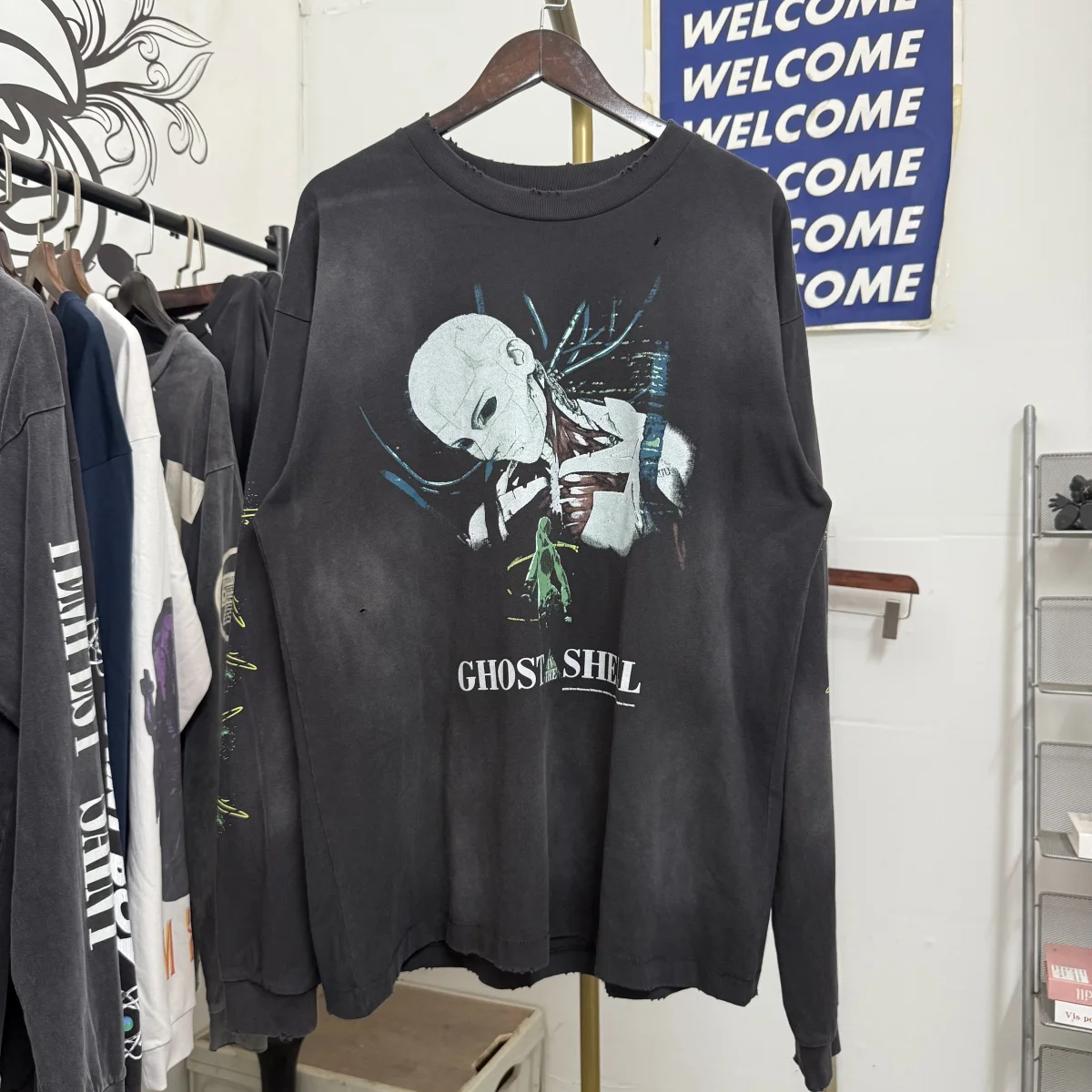 Saint Mxxxxxx Collaborative New Release Long Sve Футболка с винтажным принтом Motive Повседневная хлопковая полиэстеровая футболка ex
Saint Mxxxxxx Collaborative New Release Long Sve Футболка с винтажным принтом Motive Повседневная хлопковая полиэстеровая футболка ex
