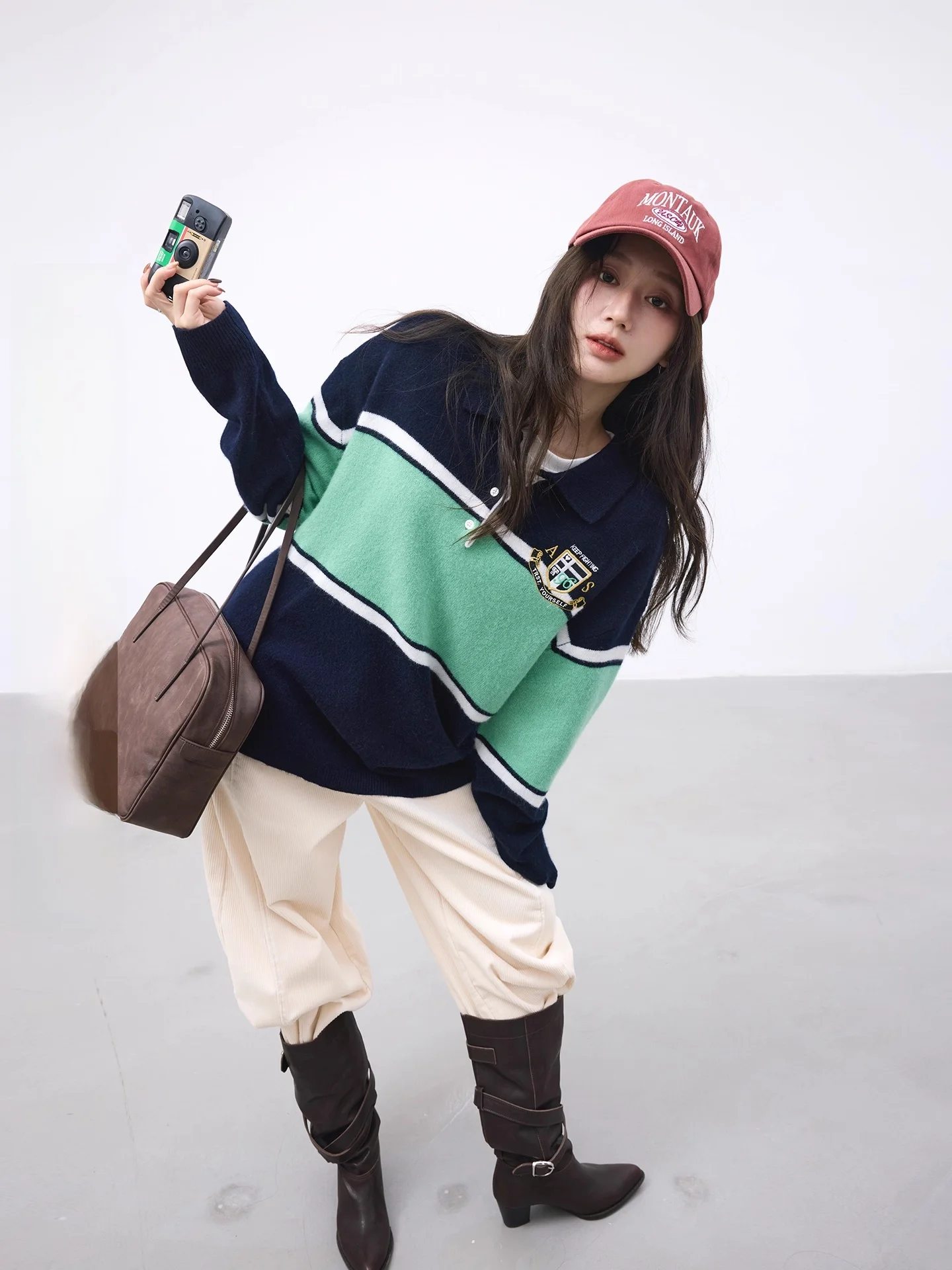 Camelux 00% Wool Loose Fit Striped irt Embroidered Color Blo Sweater Soft Comfortable Autumn Winter Women's Faion
Camelux 00% Wool Loose Fit Striped irt Embroidered Color Blo Sweater Soft Comfortable Autumn Winter Women's Faion