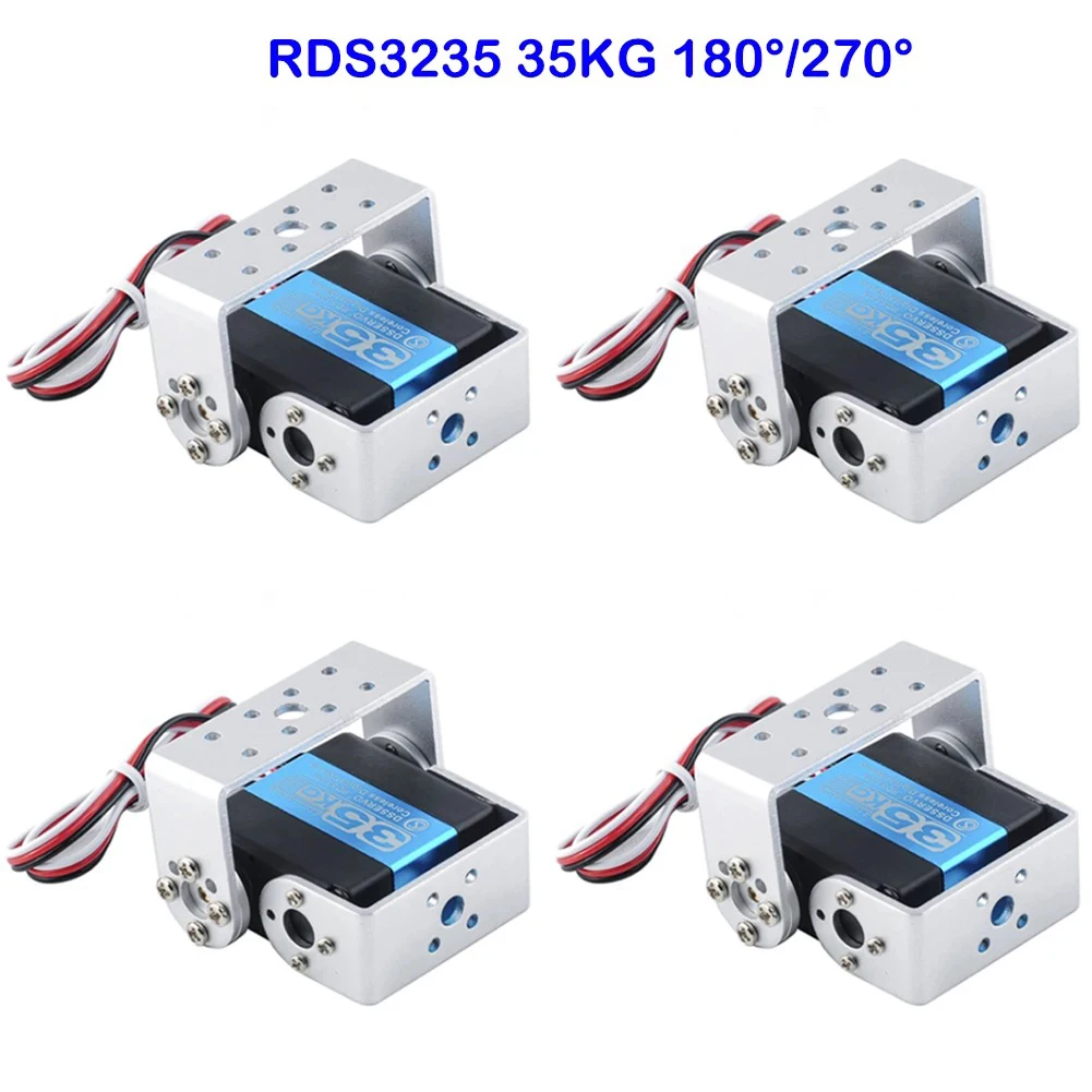 35kg/cm RDS3235 High Torque Digital Servo Metal Gear Coreless Motor RC Servos 180/270 Degree Bracket Arm Plate for RC Cars Robot
35kg/cm RDS3235 High Torque Digital Servo Metal Gear Coreless Motor RC Servos 180/270 Degree Bracket Arm Plate for RC Cars Robot
