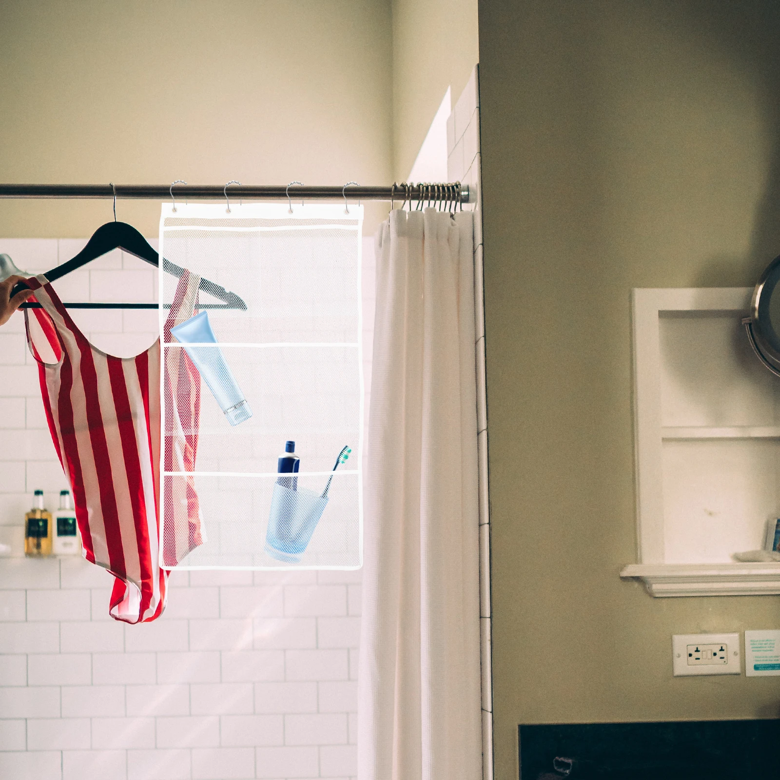 Storage Hanging Mesh Shower ganizer Mesh ganizer 6 Pockets Bath Shower Toiletry Hanging Toiletry Bag Bag
Storage Hanging Mesh Shower ganizer Mesh ganizer 6 Pockets Bath Shower Toiletry Hanging Toiletry Bag Bag