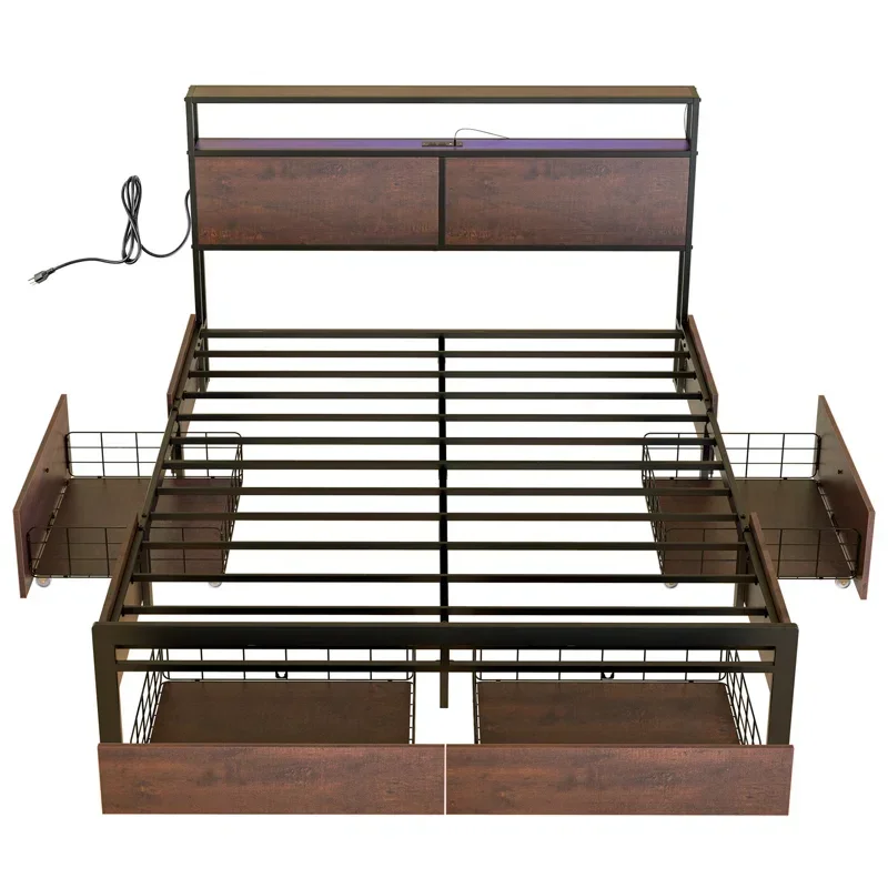 Size Wooden Furniture Bed Frame King/Queen Bed, Bedroom Storage
Size Wooden Furniture Bed Frame King/Queen Bed, Bedroom Storage
