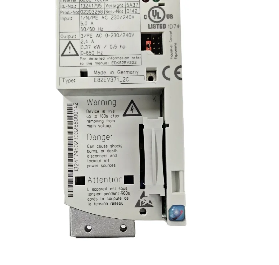 Новый оригинальный преобразователь-инвертор E82EV371-2C E82EV371_2C E82EV371K2C в наличии
Новый оригинальный преобразователь-инвертор E82EV371-2C E82EV371_2C E82EV371K2C в наличии