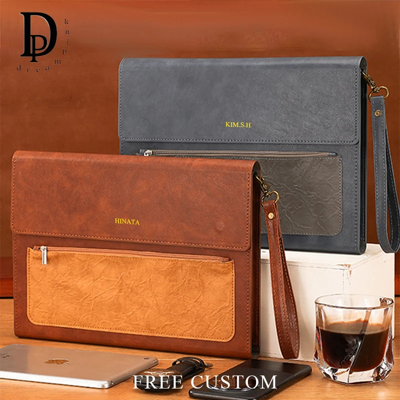 Custom Name Business Document Bag Large Capacity PU Leather Laptop Bag Zipper Engrave Initials Luxury A4 Paper File Storage Bags
Custom Name Business Document Bag Large Capacity PU Leather Laptop Bag Zipper Engrave Initials Luxury A4 Paper File Storage Bags