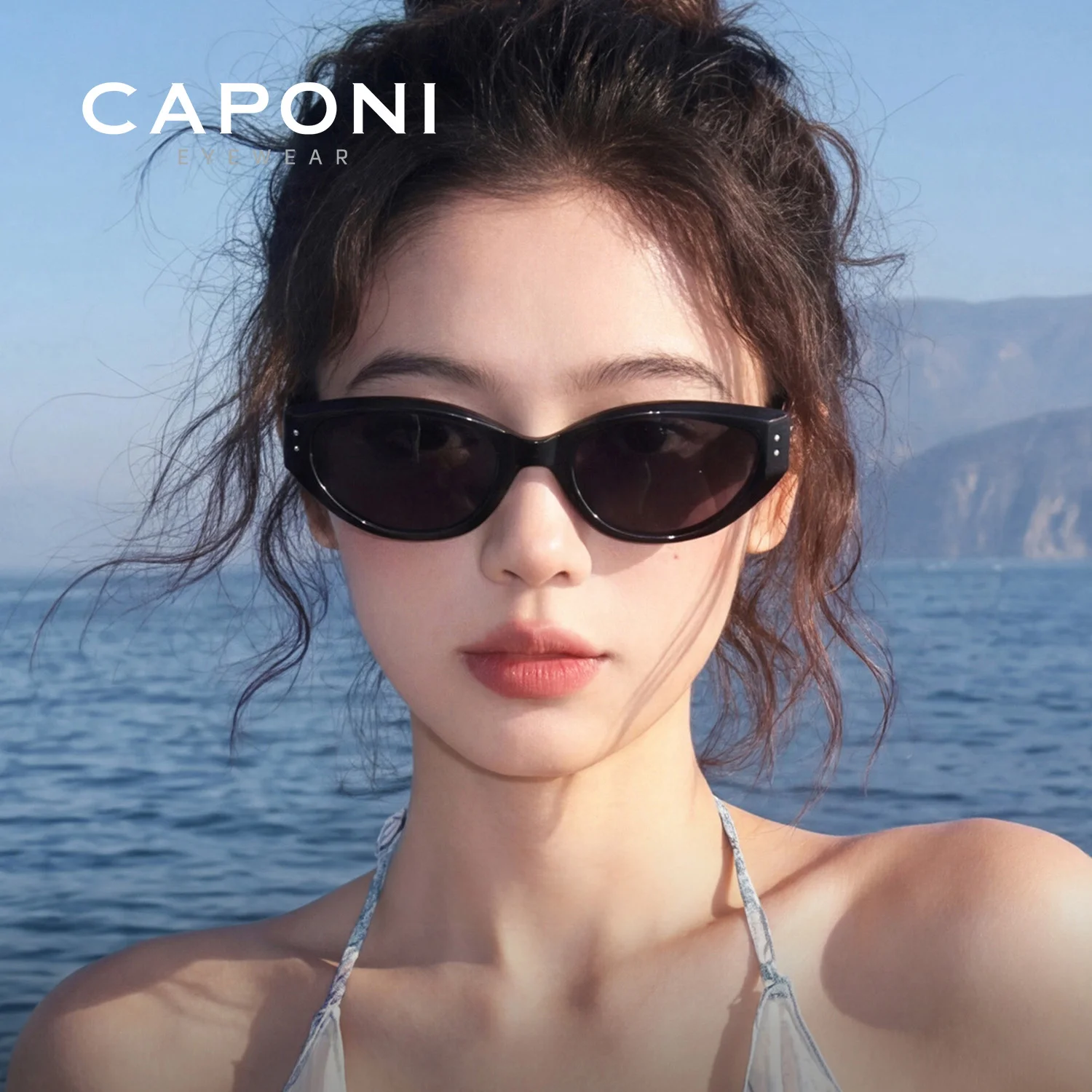 CAPONI New Cat Eye Sunglasses For Women Fashion Design Ladies Sun Glasses High Quality Acetate Frame Nylon Lens Eyewear CP23007
CAPONI New Cat Eye Sunglasses For Women Fashion Design Ladies Sun Glasses High Quality Acetate Frame Nylon Lens Eyewear CP23007