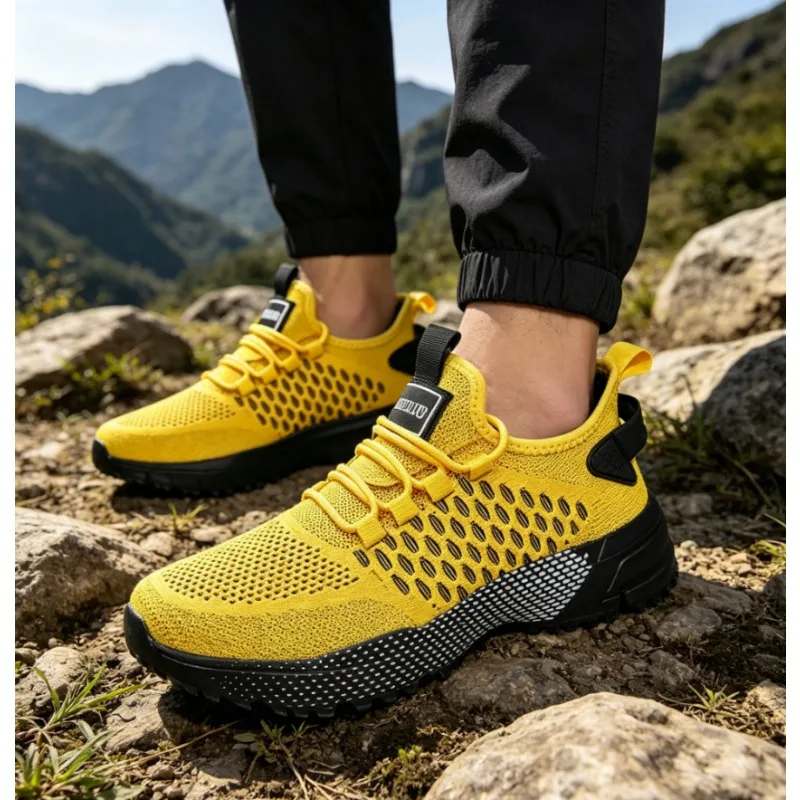 Men's Running Shoes Knitted Mesh Breathable Fashionable Casual Sneakers High-quality Anti Slip Fitness Tenis Masculino Sneakers
Men's Running Shoes Knitted Mesh Breathable Fashionable Casual Sneakers High-quality Anti Slip Fitness Tenis Masculino Sneakers