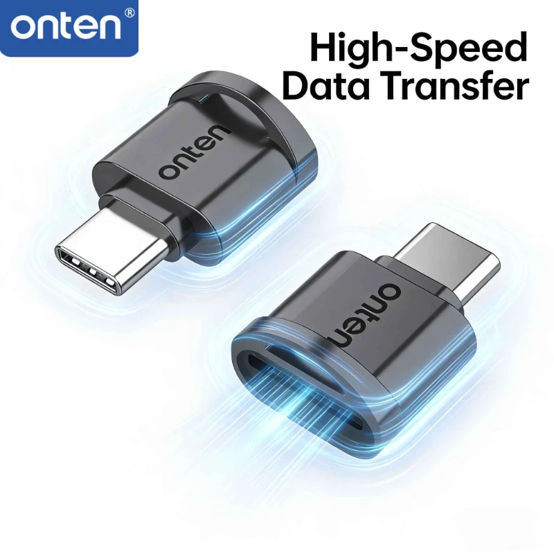 ONTEN OTG Card Reader Lightning Type C Micro SD TF Adapter High Speed Memory Card Reader Compatible with iPhone Android
ONTEN OTG Card Reader Lightning Type C Micro SD TF Adapter High Speed Memory Card Reader Compatible with iPhone Android