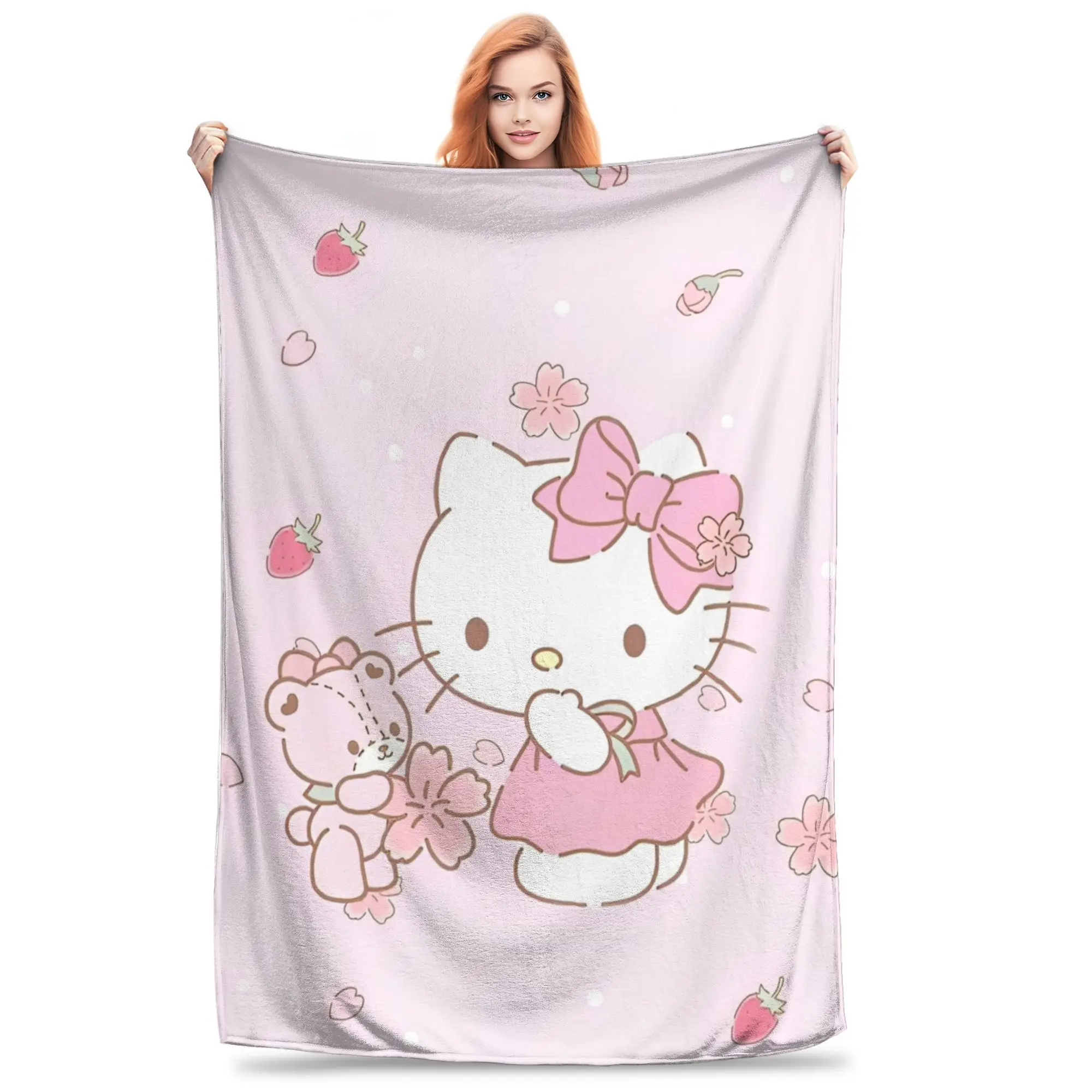 Милые вязаные одеяла Sanrio Hello Kitty, флисовые легкие пледы с героями мультфильмов для кровати, коврика
Милые вязаные одеяла Sanrio Hello Kitty, флисовые легкие пледы с героями мультфильмов для кровати, коврика