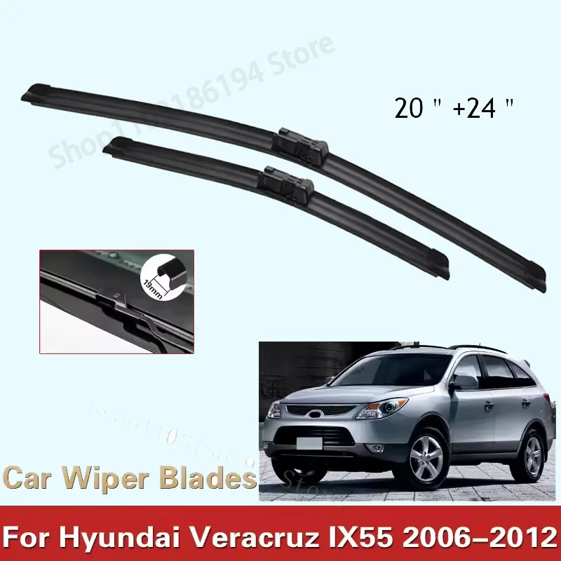 For Hyundai Veracruz IX55 2006-2012 20"+24" Front Wiper Blades Windshield Windscreen Window Cutter Accessories 2012 2009 2007
For Hyundai Veracruz IX55 2006-2012 20"+24" Front Wiper Blades Windshield Windscreen Window Cutter Accessories 2012 2009 2007