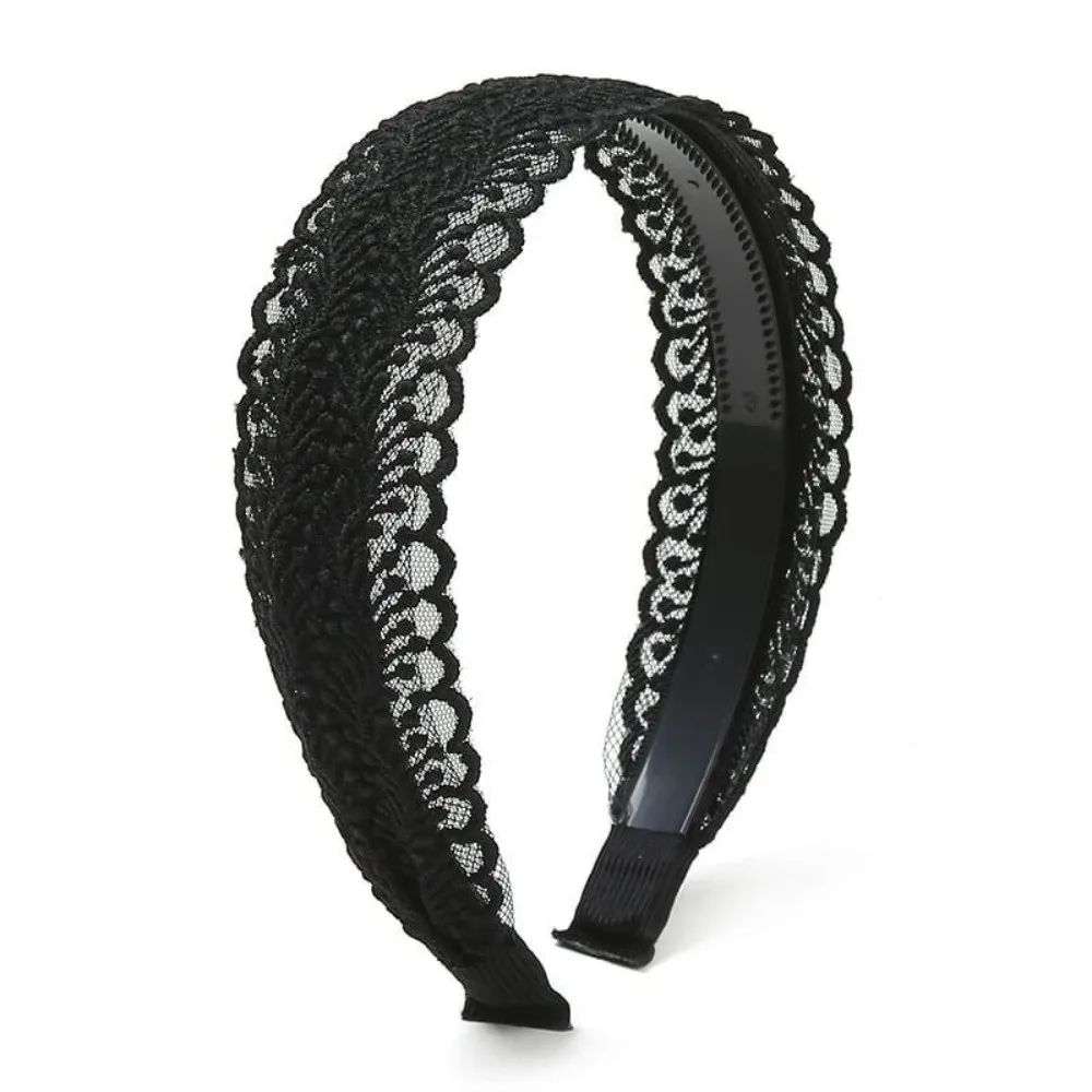 Fashion Vintage Lace Hair Hoop Hollow Elegant Lace Hairband Head Wrap Hair Accessories Anti Slip Women's Wide Headband Wash Face
Fashion Vintage Lace Hair Hoop Hollow Elegant Lace Hairband Head Wrap Hair Accessories Anti Slip Women's Wide Headband Wash Face