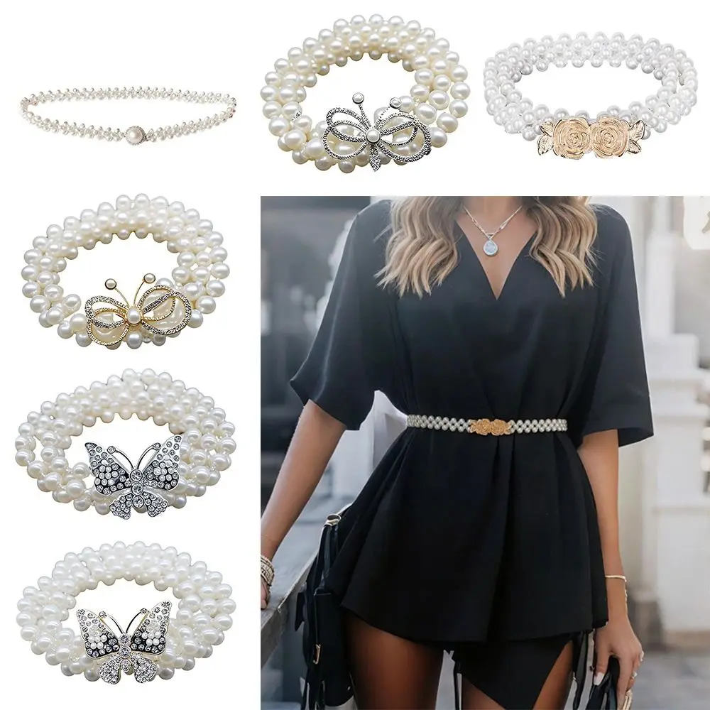 Pearls and Rhinestones Butterfly Pearl Belt All-match Luxury Buckle Corset Waist Belt Elegant High-end Necklace Jewelry
Pearls and Rhinestones Butterfly Pearl Belt All-match Luxury Buckle Corset Waist Belt Elegant High-end Necklace Jewelry