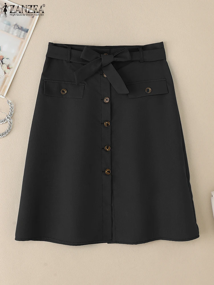 ZANZEA Elegant Office Lady Skirts Summer Women High Waist Faldas Saia Jupe Casual Party Vestidos Stylish Buttons Up Skirt 2025
ZANZEA Elegant Office Lady Skirts Summer Women High Waist Faldas Saia Jupe Casual Party Vestidos Stylish Buttons Up Skirt 2025