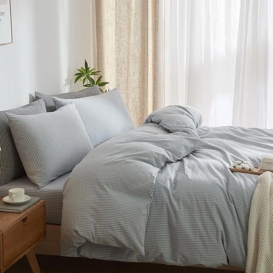 Duvet Cover Set Queen Size 3 Pcs Breathable Durable 100 Washed Cotton Comforter Cover for All Seasons Chic Linen Like Textured B
Duvet Cover Set Queen Size 3 Pcs Breathable Durable 100 Washed Cotton Comforter Cover for All Seasons Chic Linen Like Textured B