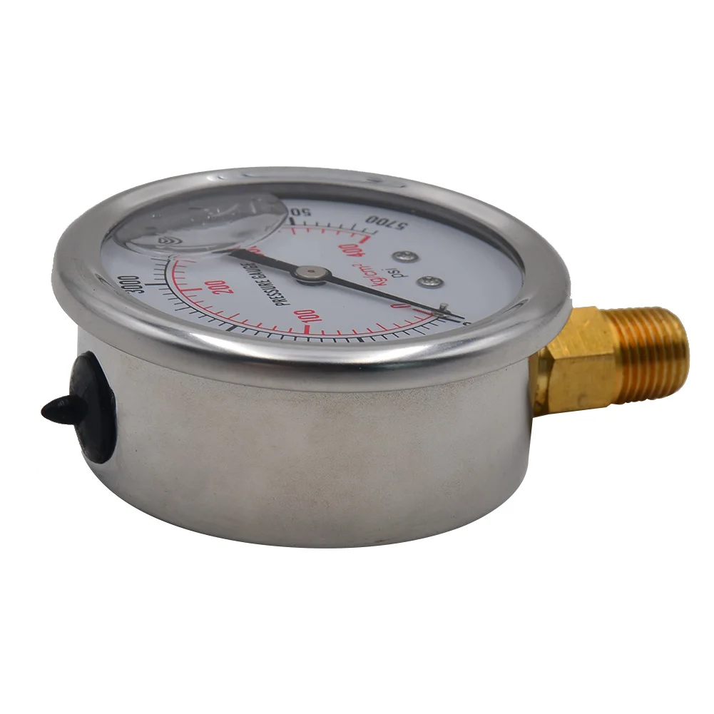 Hydraulic Pressure Gauge Oil Fluid Pressure Gauge 0-5000PSI US Standard Thread
Hydraulic Pressure Gauge Oil Fluid Pressure Gauge 0-5000PSI US Standard Thread