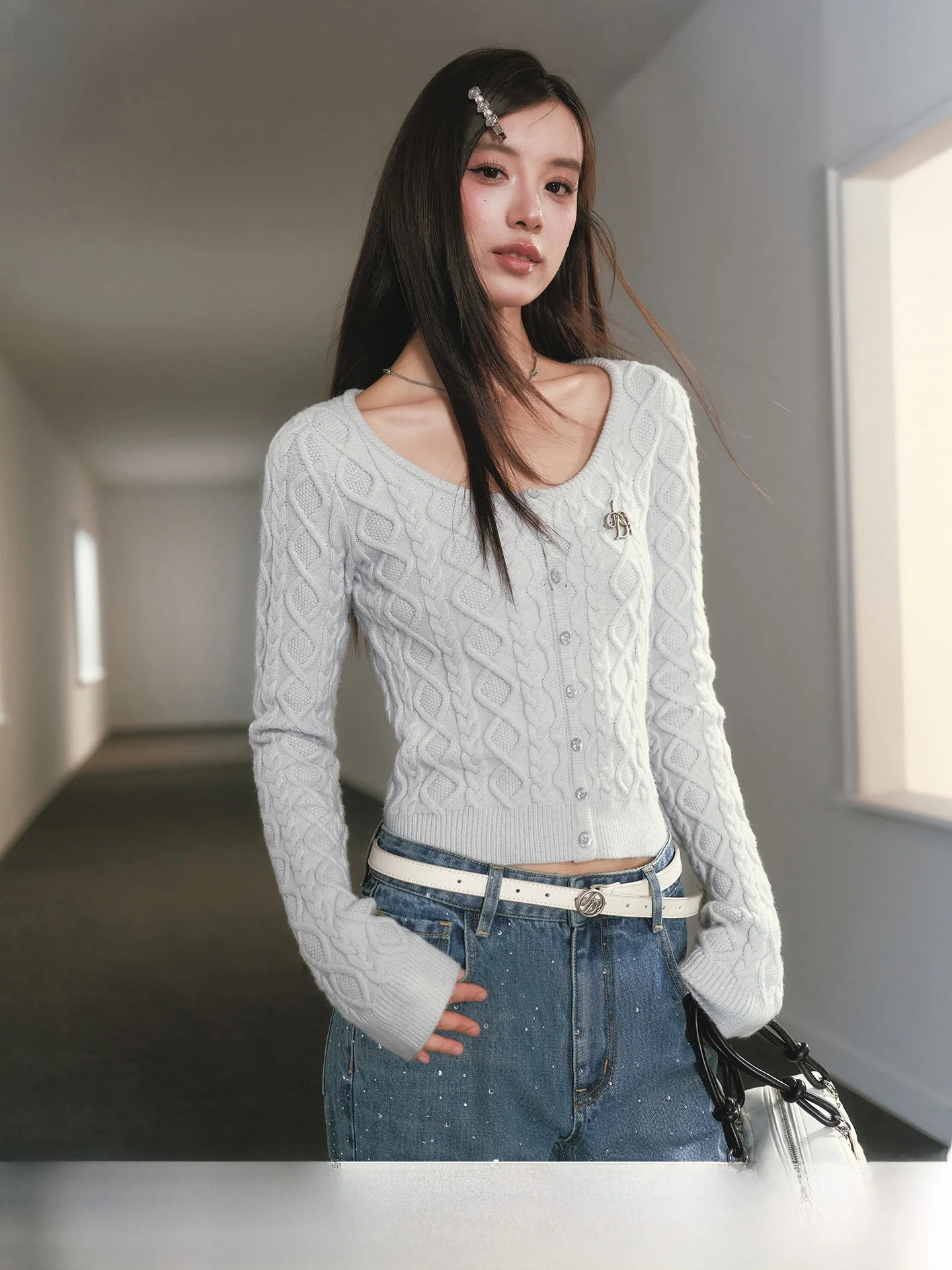 ANDYET AD Slimming Knitted Sweater U-Ne Tassel Long Sve ort Top Fake Button Front Pullover Inner Wear Waist Cinched
ANDYET AD Slimming Knitted Sweater U-Ne Tassel Long Sve ort Top Fake Button Front Pullover Inner Wear Waist Cinched
