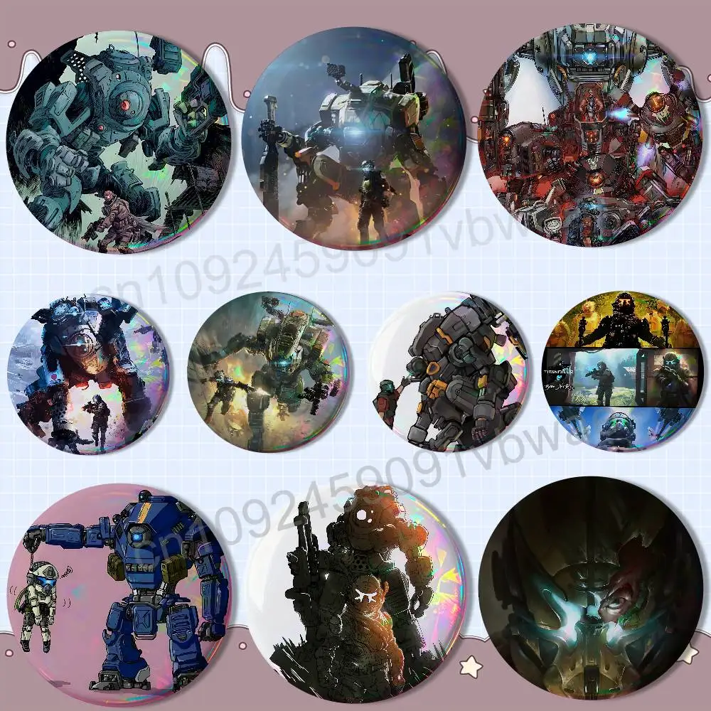 BT-7274 game Titanfall Reflective Pin Tinplate Round Brooch Cartoon Cosplay Badges for Bag Hat Toys Gifts
BT-7274 game Titanfall Reflective Pin Tinplate Round Brooch Cartoon Cosplay Badges for Bag Hat Toys Gifts