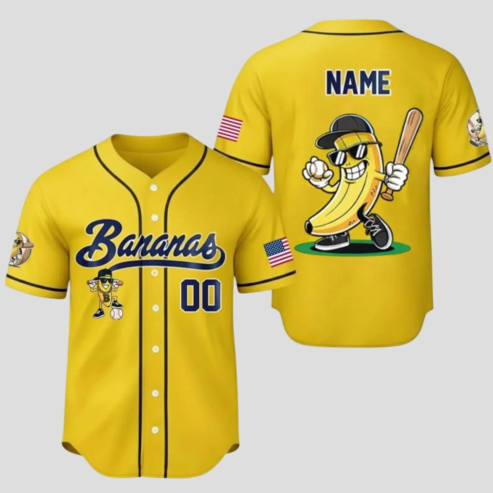 Banana Team Custom Baseball Jersey Personalized Name Number Sports Shirt Breathable Team Uniform Men Women Kids
Banana Team Custom Baseball Jersey Personalized Name Number Sports Shirt Breathable Team Uniform Men Women Kids