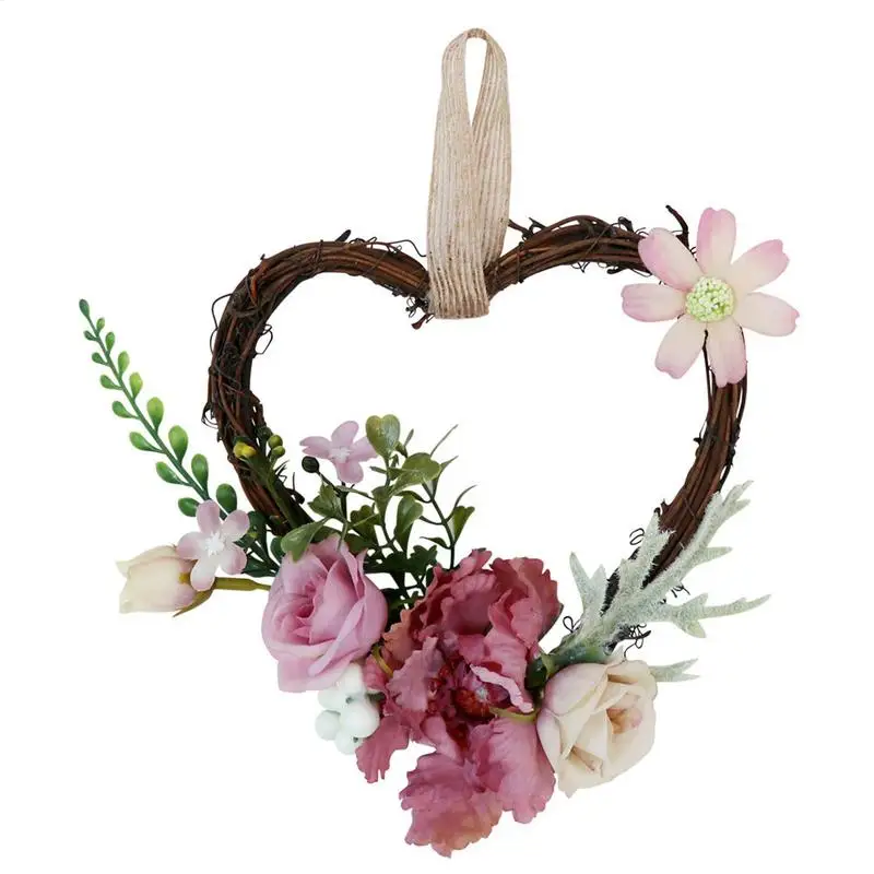 Artificial Garlands Rattan Romantic Wall Hanging Heart-shaped Garlands Simulation Flower Wall Art for Wedding Home Decoration
Artificial Garlands Rattan Romantic Wall Hanging Heart-shaped Garlands Simulation Flower Wall Art for Wedding Home Decoration
