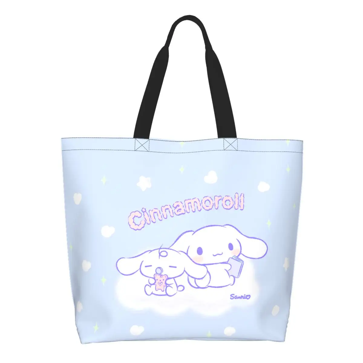 Вместительные сумки для покупок Sanrio Cinnamoroll для женщин и девушек, наплечная сумка в стиле Харадзюку
Вместительные сумки для покупок Sanrio Cinnamoroll для женщин и девушек, наплечная сумка в стиле Харадзюку