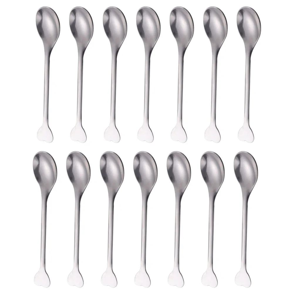 24pcs Heart Shaped Stainless Steel Dessert Spoons Stirring Coffee Scoops Long Handle Mixing Spoons For Tea Yogurt
24pcs Heart Shaped Stainless Steel Dessert Spoons Stirring Coffee Scoops Long Handle Mixing Spoons For Tea Yogurt