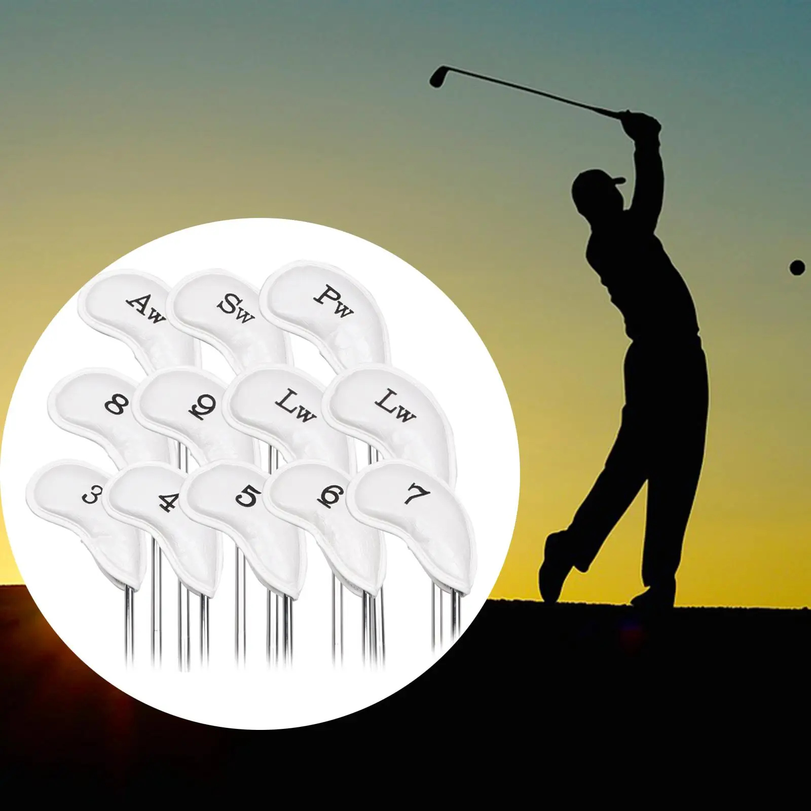 12x PU Golf Covers, Golf Covers Golf Club Headcover , Golf Club Protective
12x PU Golf Covers, Golf Covers Golf Club Headcover , Golf Club Protective