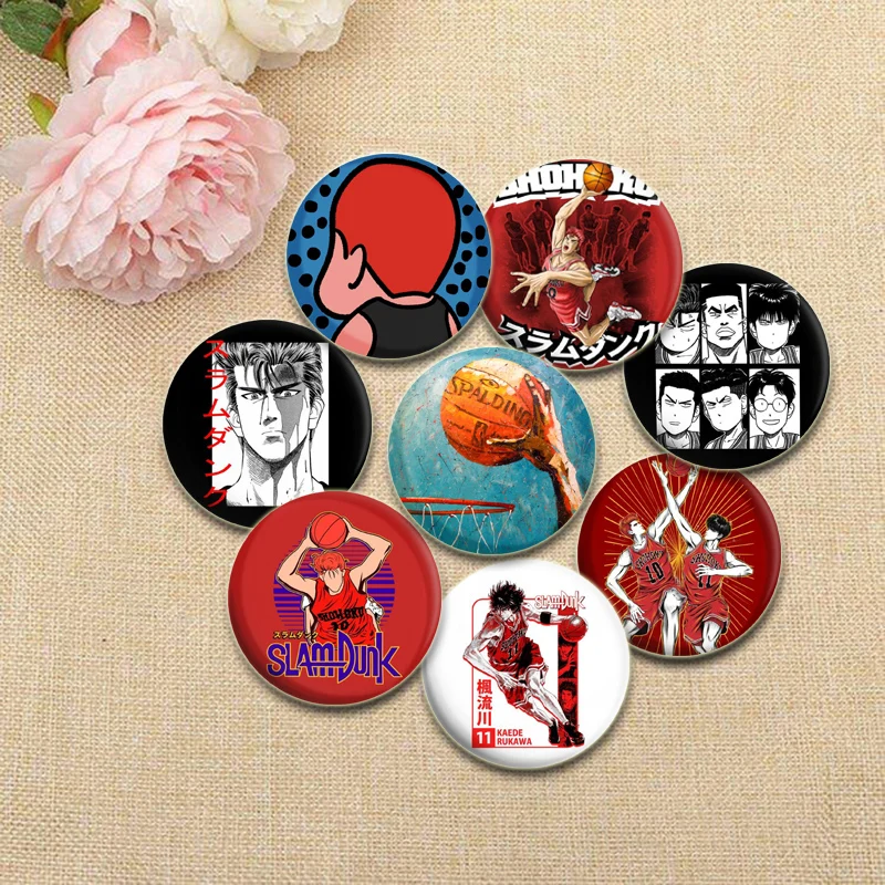 HD Print Anime Brooches SLAM DUNK Pins Rukawa Kaede Sakuragi Hanamichi Cartoon Badge Backpack Jewelry Accessories Gifts 
HD Print Anime Brooches SLAM DUNK Pins Rukawa Kaede Sakuragi Hanamichi Cartoon Badge Backpack Jewelry Accessories Gifts