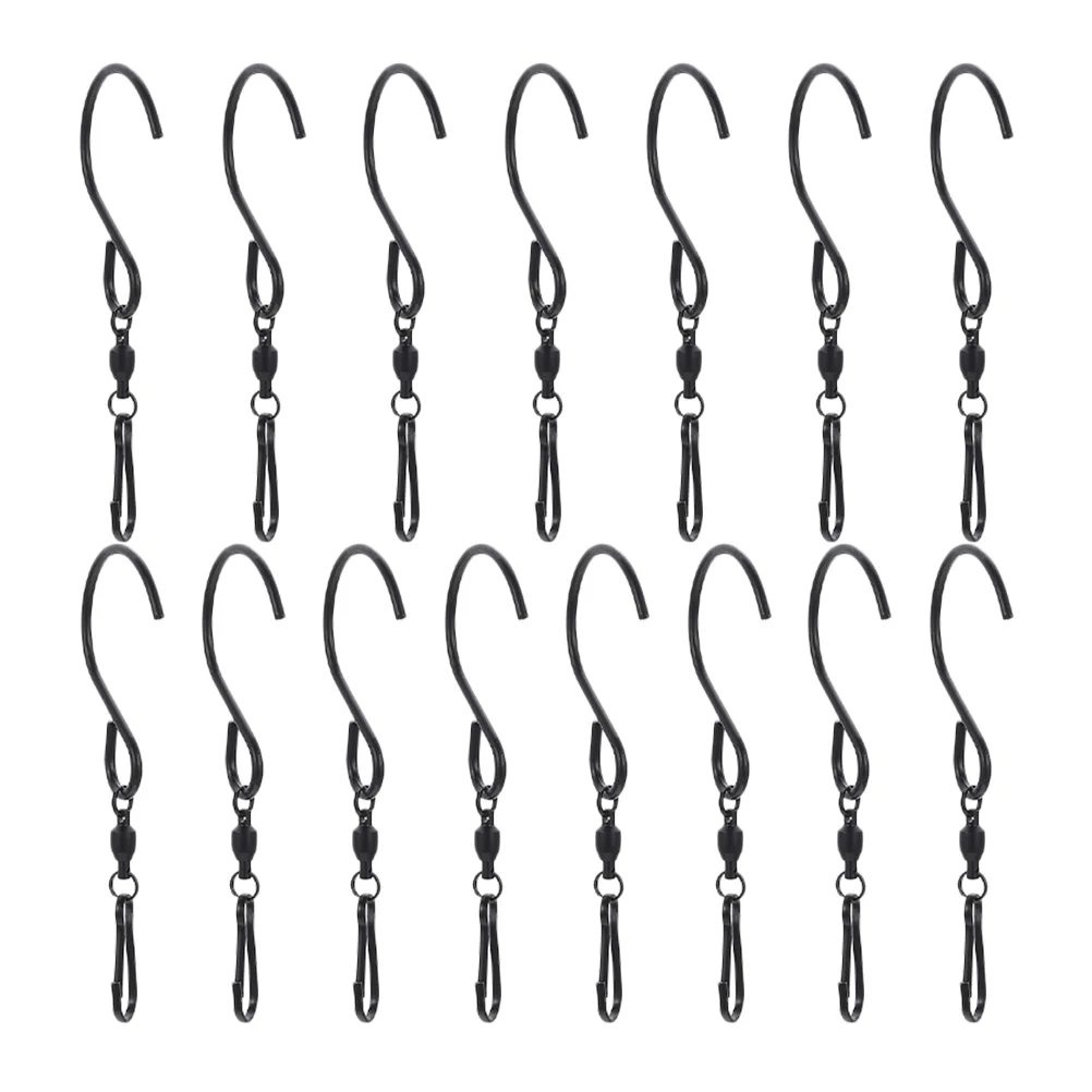 15 Pcs Hook up Wind Chimes Swivel Hanging Hooks Pendant Black Stainless Steel Clip
15 Pcs Hook up Wind Chimes Swivel Hanging Hooks Pendant Black Stainless Steel Clip