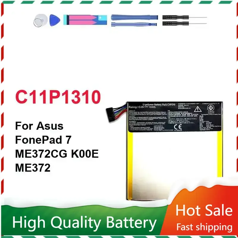 3950mAh C11P1310 Battery for ASUS FonePad 7 ME372 ME372CG K00E Tablet Batteries Bateria Fast Shipping Warranty + Track NO
3950mAh C11P1310 Battery for ASUS FonePad 7 ME372 ME372CG K00E Tablet Batteries Bateria Fast Shipping Warranty + Track NO