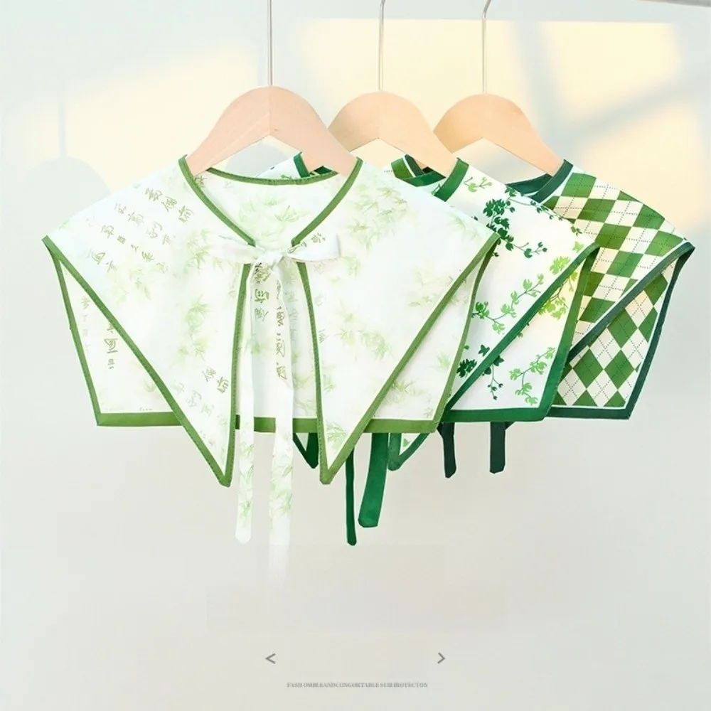 Floral Pattern Fake Collar Capelet Print Lace Up Decorative Scarf Shoulder Wraps Detachable Vintage Poncho Cape
Floral Pattern Fake Collar Capelet Print Lace Up Decorative Scarf Shoulder Wraps Detachable Vintage Poncho Cape