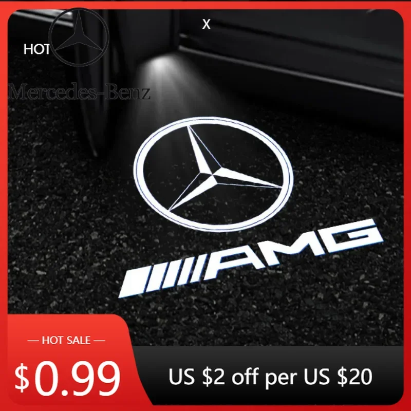 Hot 2PCS/Set Car Door Light Laser Logo Decor Project Ghost Lamp Mercedes Benz A B C M ML GLA GLS E Class W176 W205 Car Sticker
Hot 2PCS/Set Car Door Light Laser Logo Decor Project Ghost Lamp Mercedes Benz A B C M ML GLA GLS E Class W176 W205 Car Sticker