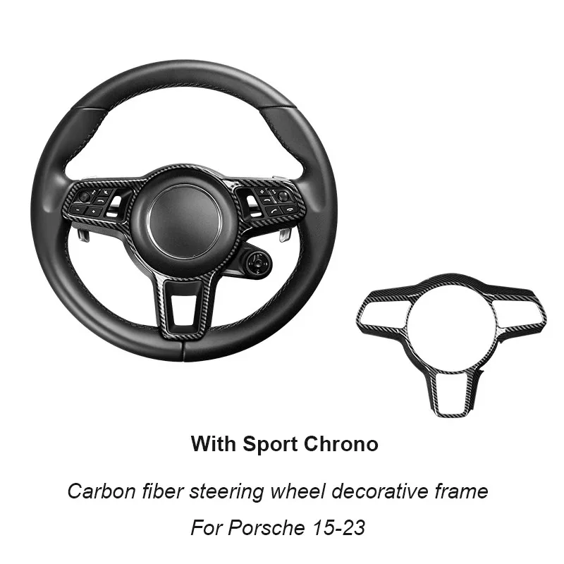 For Porsche Cayenne Macan 911 2015-2023 ABS Carbon Fiber Car Steering Wheel Frame Cover Trim Sticker Auto Decorative
For Porsche Cayenne Macan 911 2015-2023 ABS Carbon Fiber Car Steering Wheel Frame Cover Trim Sticker Auto Decorative