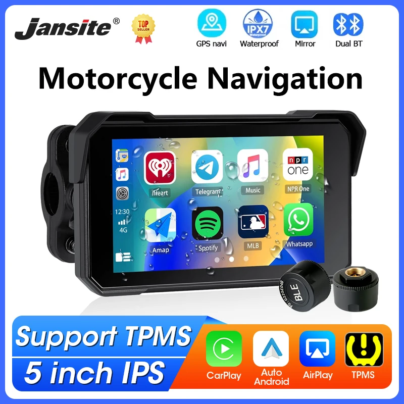 Portable 5 inch Touch Screen Motorcycle GPS Navigation Wireless Carplay Android Auto Bluetooth5.0 Moto Monitor IPX7 Waterproof
Portable 5 inch Touch Screen Motorcycle GPS Navigation Wireless Carplay Android Auto Bluetooth5.0 Moto Monitor IPX7 Waterproof