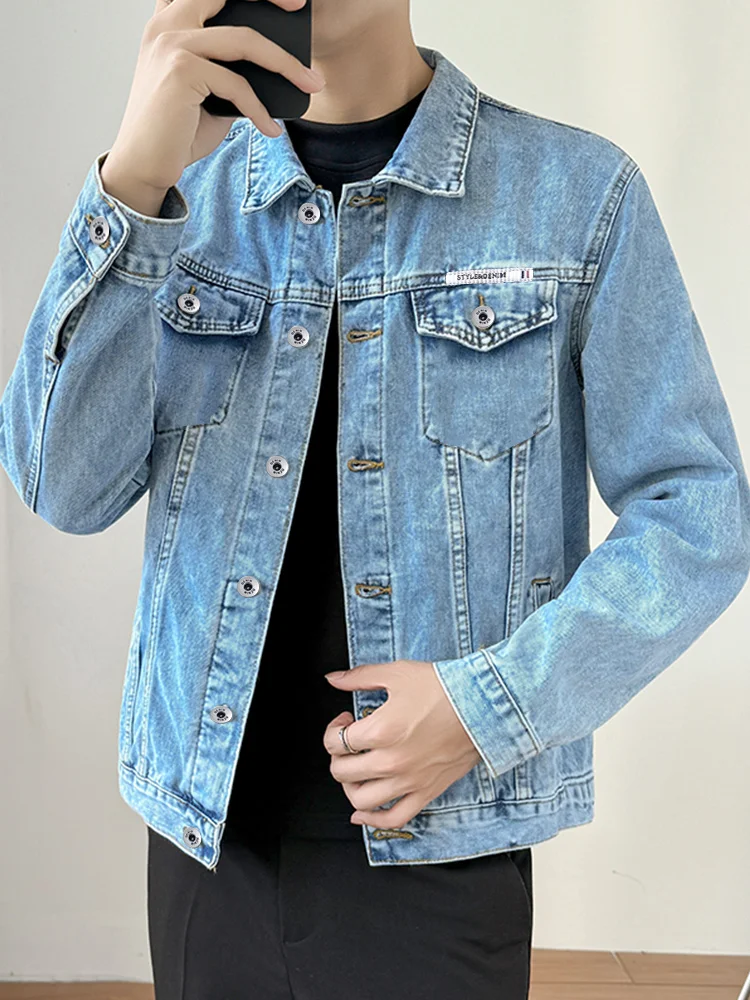 Мужская новая джинсовая куртка в стиле американского стритстайла, весна-осень, модная брендовая уличная одежда, повседневная куртка для пар
Мужская новая джинсовая куртка в стиле американского стритстайла, весна-осень, модная брендовая уличная одежда, повседневная куртка для пар