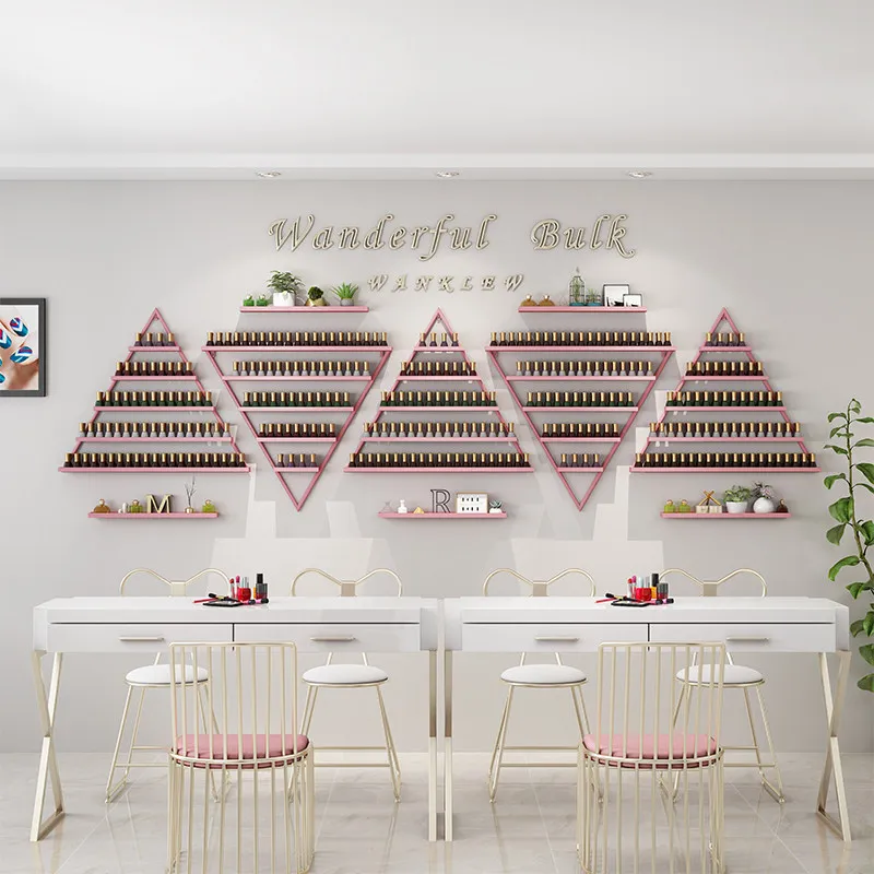Light luxury manicure wall rack triangular storage rack nail polish glue displaymulti-layer nail polish rack
Light luxury manicure wall rack triangular storage rack nail polish glue displaymulti-layer nail polish rack