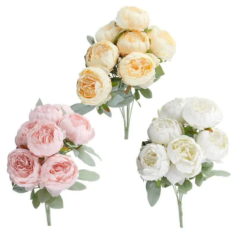 Faux Peony Flowers 7 Heads Floral Arrangements Decor Table Centerpieces Wedding Home Decor Farmhouse Decoration For Home Indoor
Faux Peony Flowers 7 Heads Floral Arrangements Decor Table Centerpieces Wedding Home Decor Farmhouse Decoration For Home Indoor