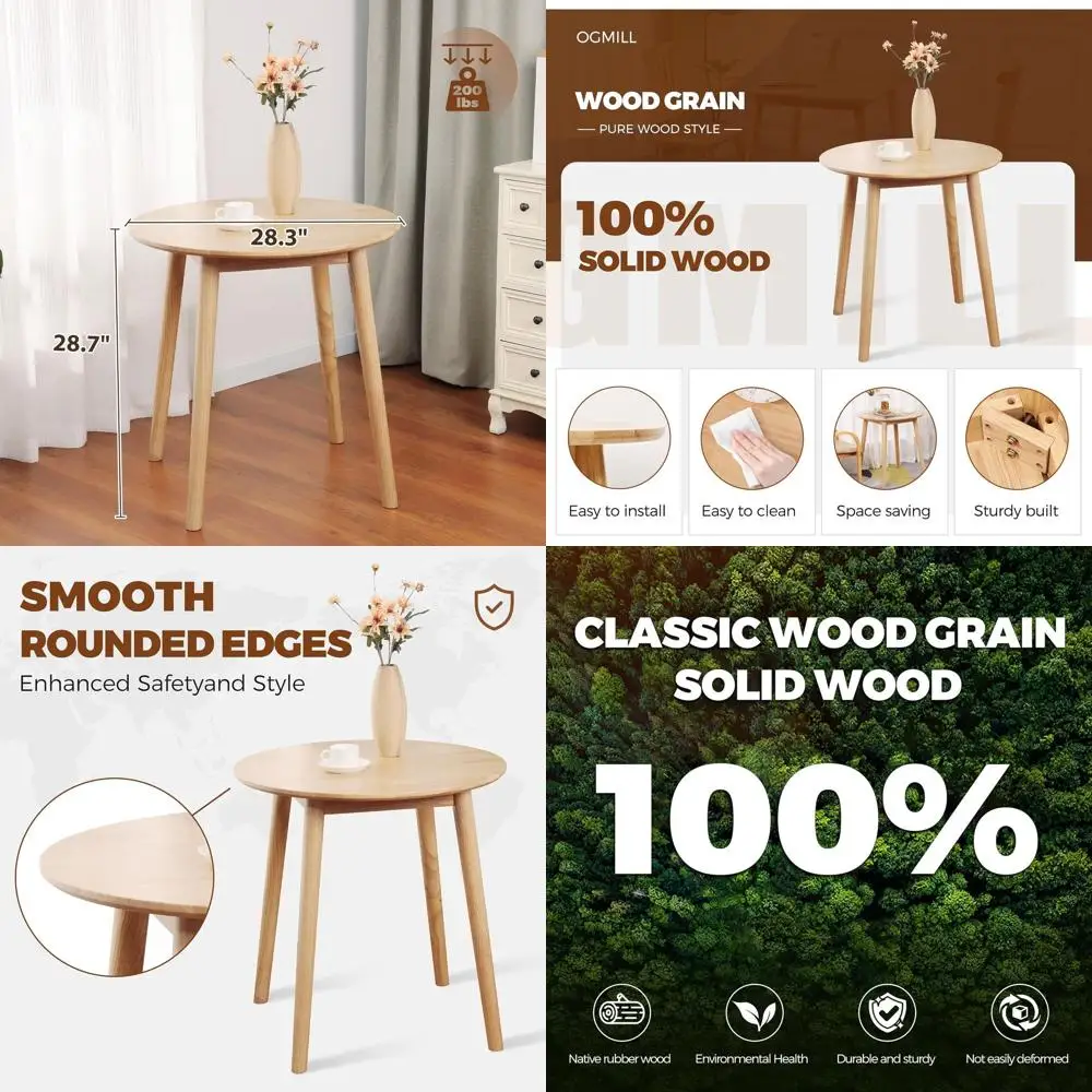 Деревянный круглый обеденный стол в деревенском стиле, экономящий пространство для современной кухни
Деревянный круглый обеденный стол в деревенском стиле, экономящий пространство для современной кухни