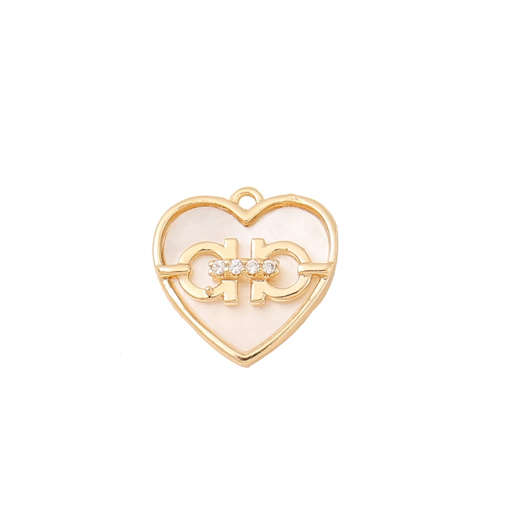 Factory Wholesale Gold Color Brass Mosaic Shells Heart Charms Pendants Necklace And Bracelet Earring Diy Jewelry Accessories
Factory Wholesale Gold Color Brass Mosaic Shells Heart Charms Pendants Necklace And Bracelet Earring Diy Jewelry Accessories