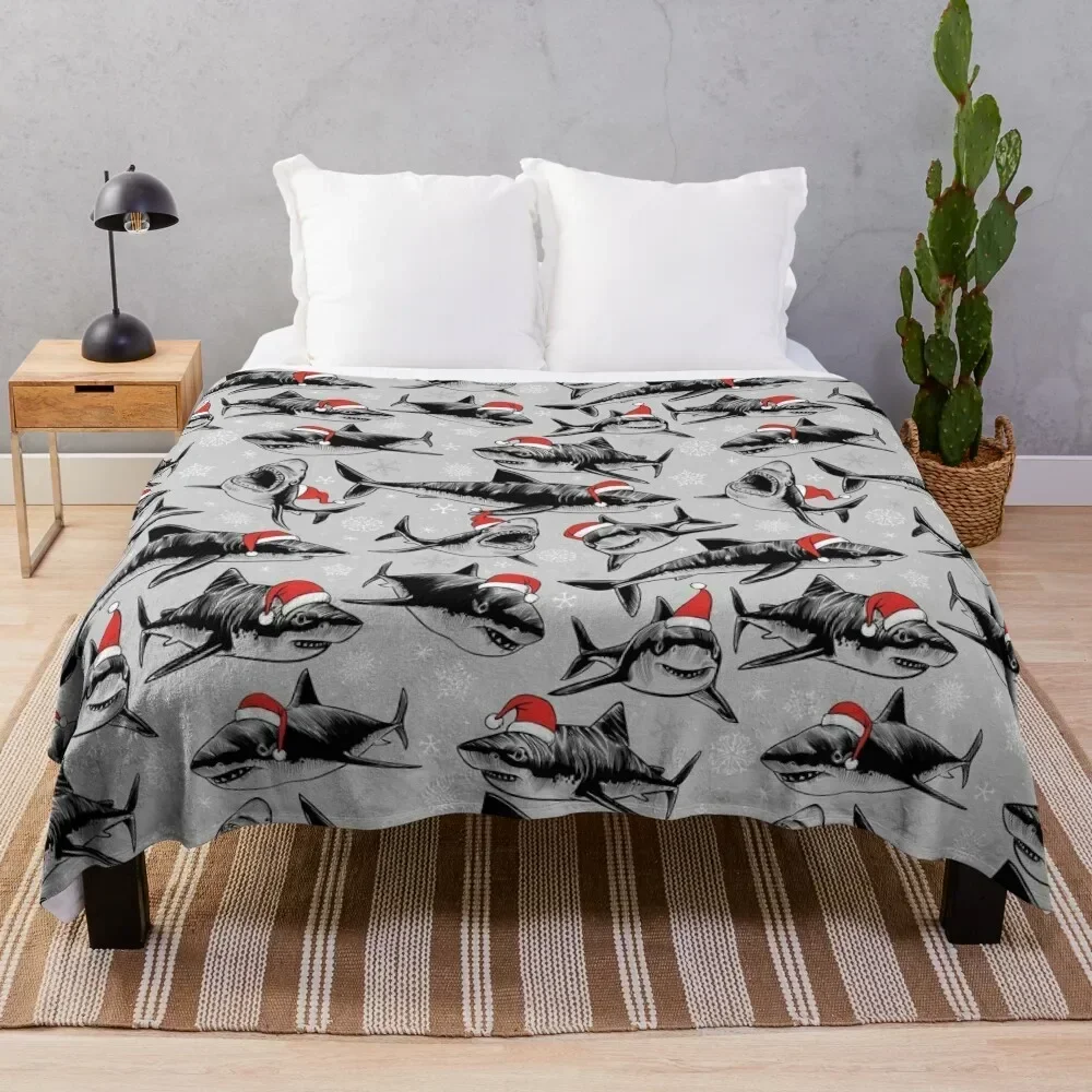 Santa Sharks Throw Blanket Lightweight Warm Blanket for Travel Camping
Santa Sharks Throw Blanket Lightweight Warm Blanket for Travel Camping