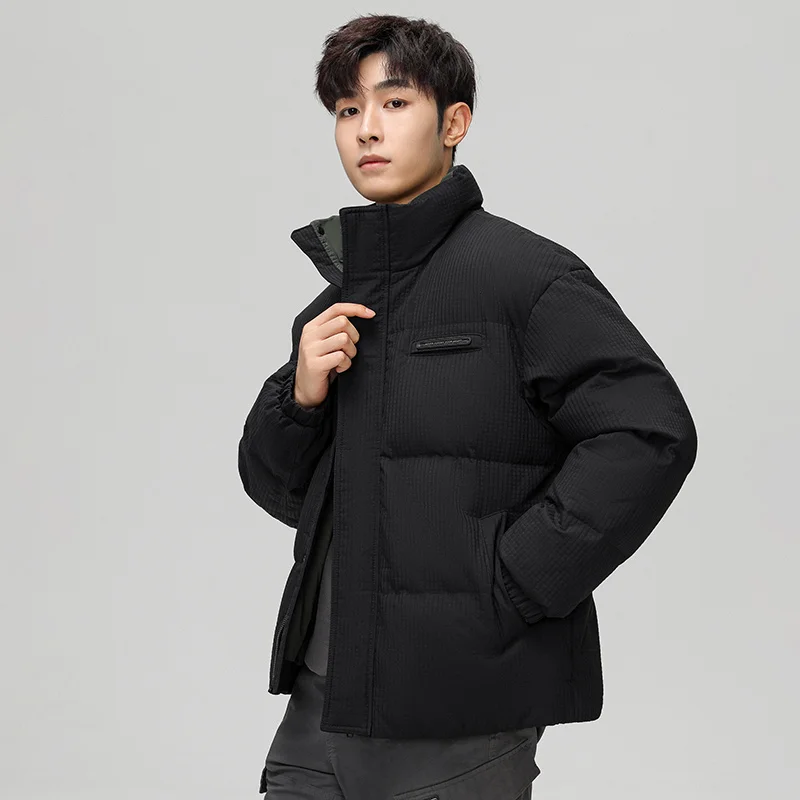 Hot Sale Stand Collar Down Jackets for Men Solid Color Zipper Warm Male Clothing Casual All-match Parkas Coats Winter Fashion
Hot Sale Stand Collar Down Jackets for Men Solid Color Zipper Warm Male Clothing Casual All-match Parkas Coats Winter Fashion