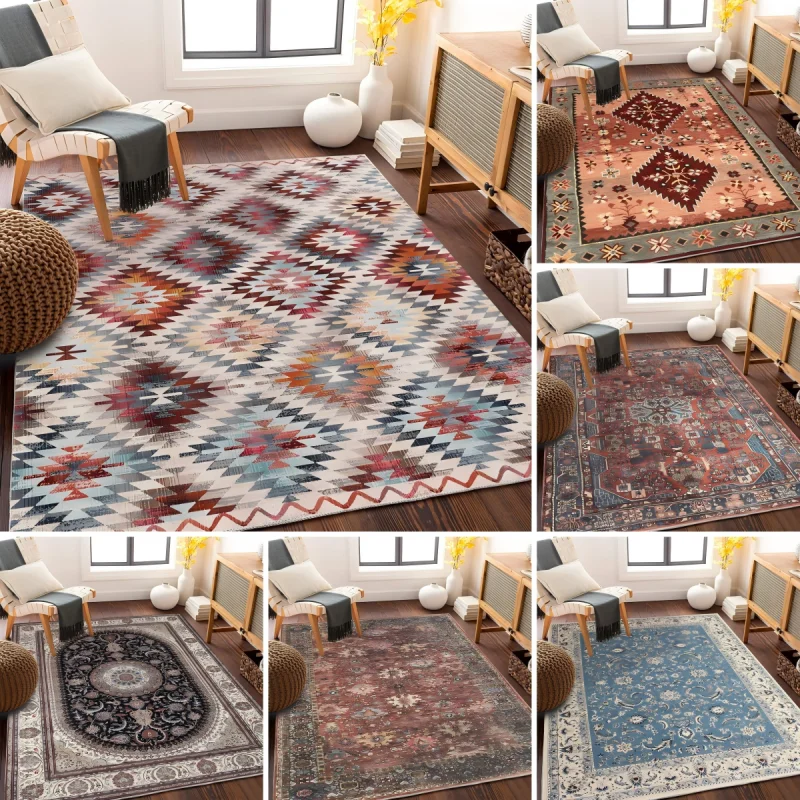 Retro Persian Ethnic Style Carpet Bedroom Full Cover Nordic Style Living Room Rug Resistant To Dirt Easy To Maintain Soft Mat
Retro Persian Ethnic Style Carpet Bedroom Full Cover Nordic Style Living Room Rug Resistant To Dirt Easy To Maintain Soft Mat