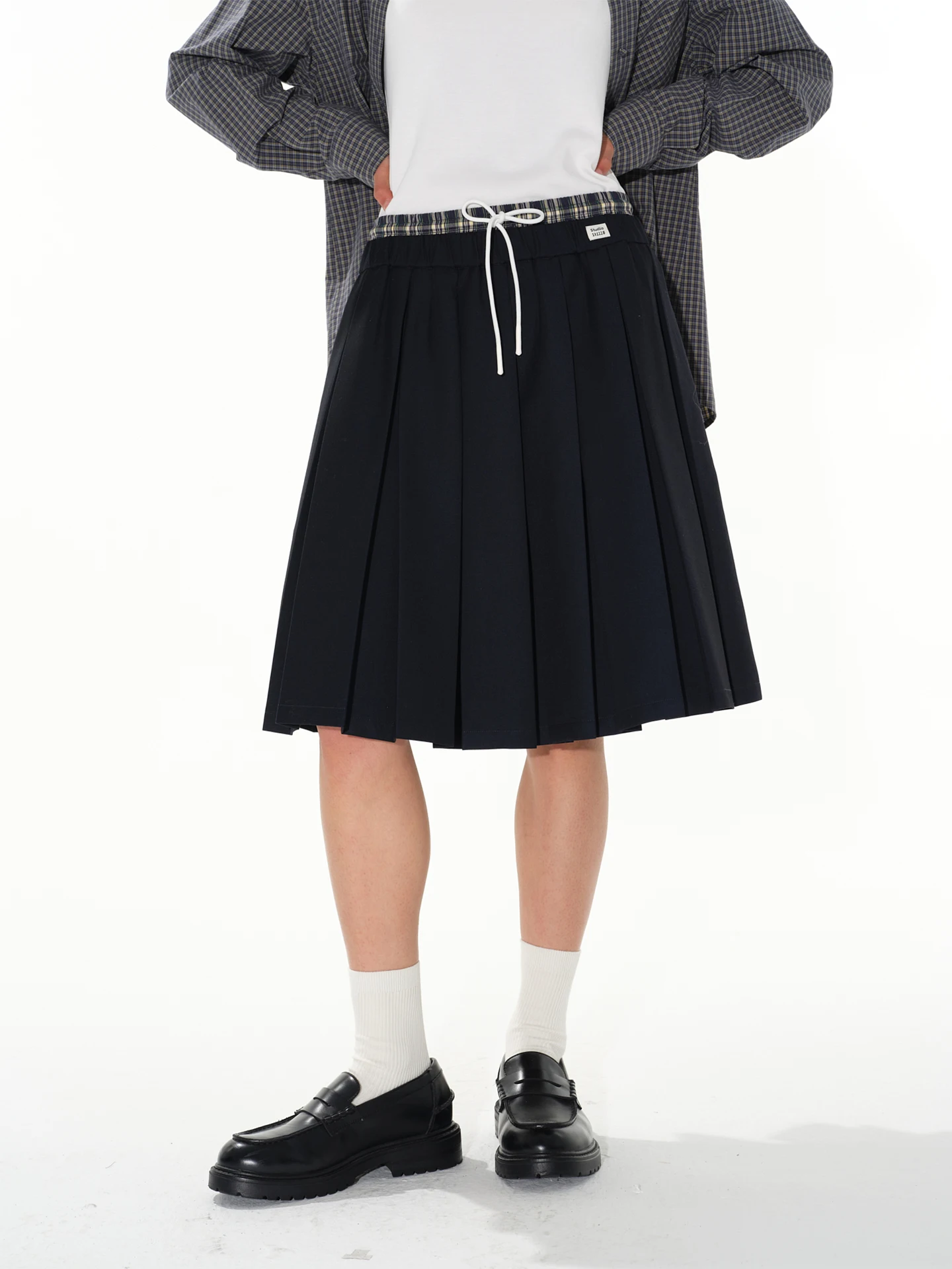 Studio1till8 Plaid Patchwork A-Line Midi Skirt Women's Drawstring Casual Polyester Blend Skirt Blue Orange Color
Studio1till8 Plaid Patchwork A-Line Midi Skirt Women's Drawstring Casual Polyester Blend Skirt Blue Orange Color