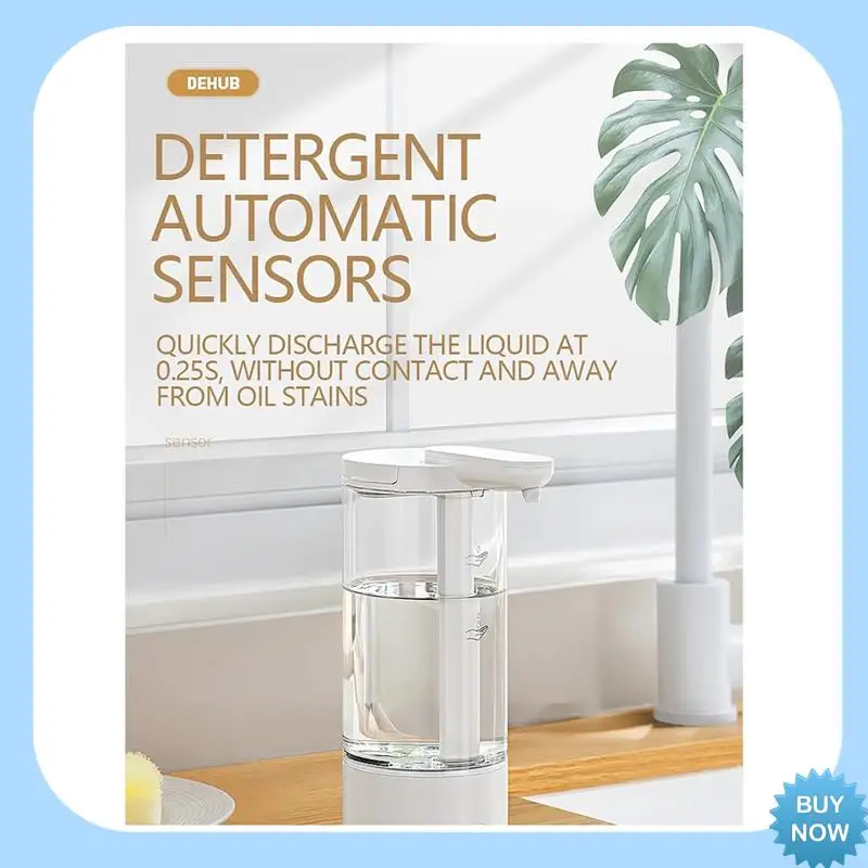 A47Z Kitchen 500Ml Automatic Liquid Soap Dispenser Touchless Hand Bathroom Dispenser High Capacity Detergent Bathroom Dispenser
A47Z Kitchen 500Ml Automatic Liquid Soap Dispenser Touchless Hand Bathroom Dispenser High Capacity Detergent Bathroom Dispenser